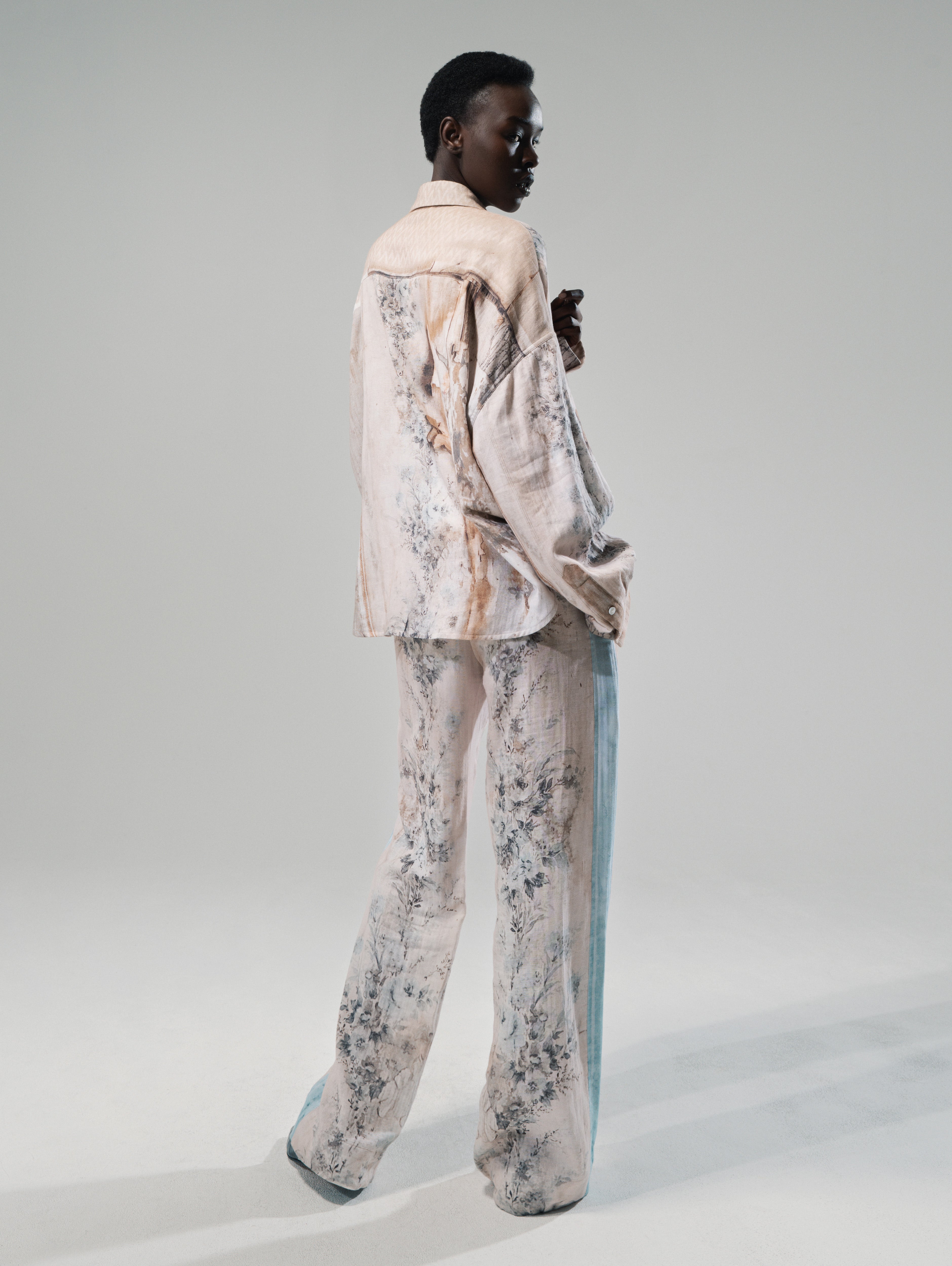 Talking Walls Gisèle Decay Contrast panel trousers decay