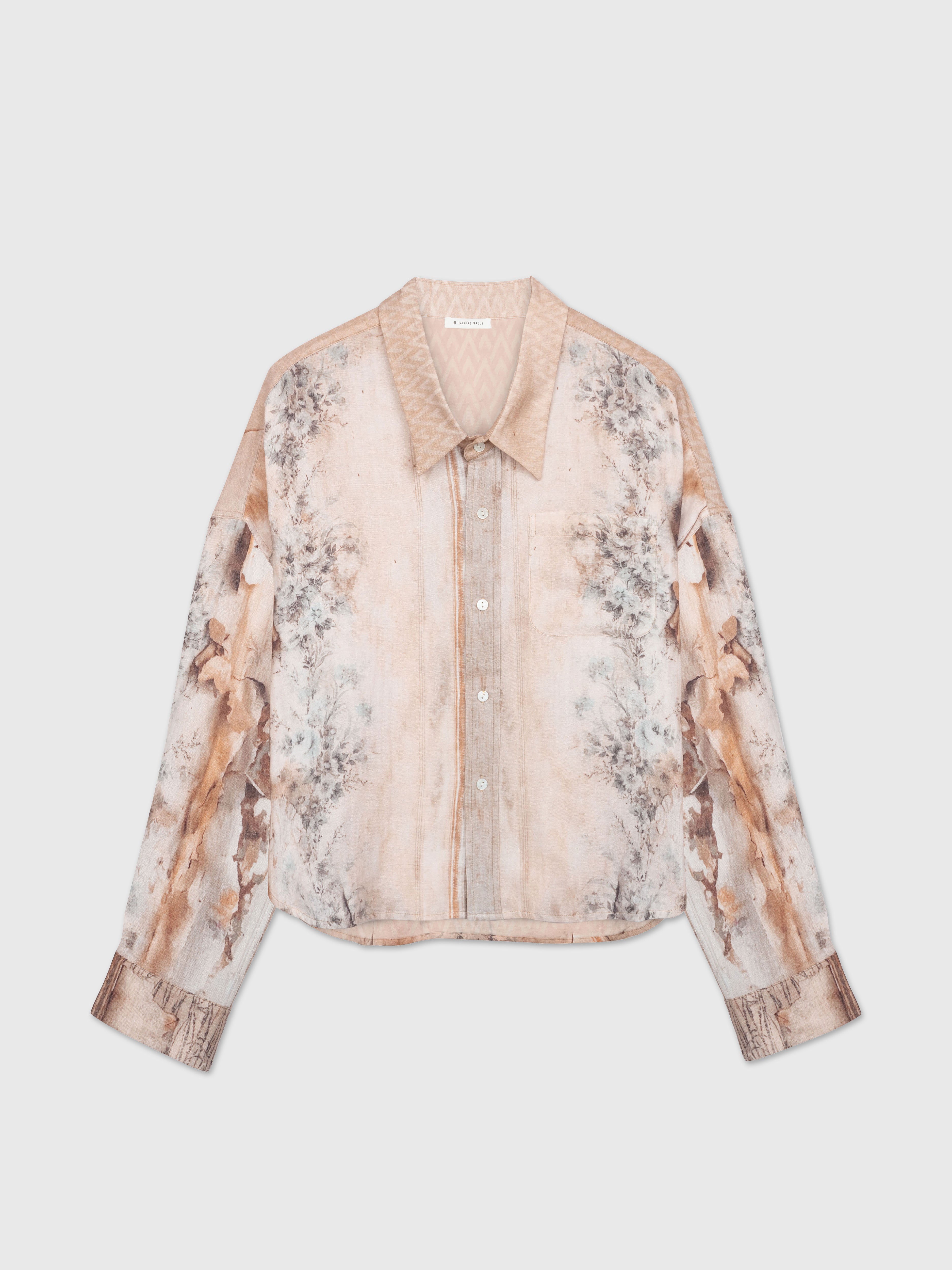 Talking Walls Hélène Decay Relaxed flannel shirt decay