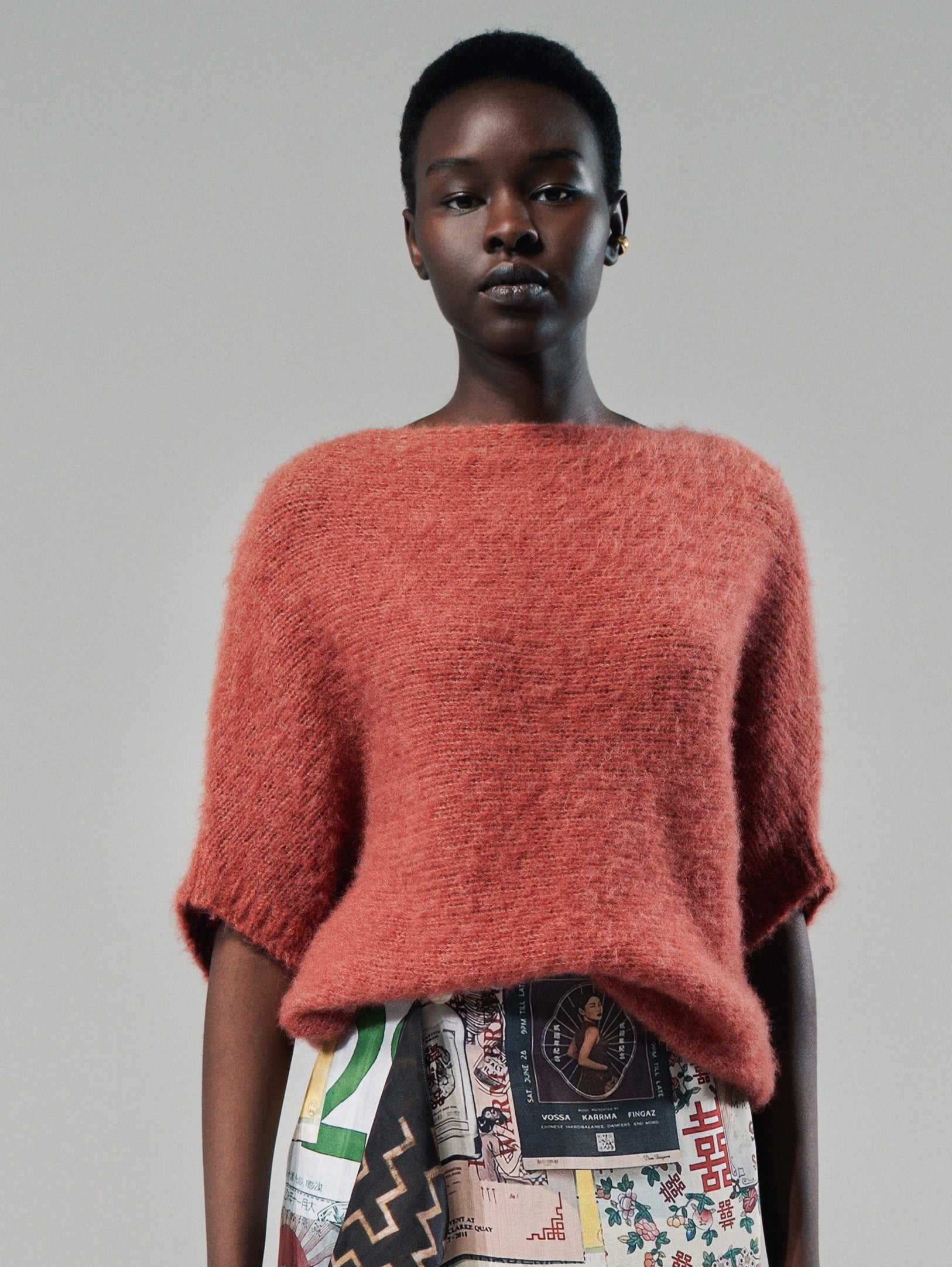 Talking Walls Lio brushed Relaxed jumper almanac pink