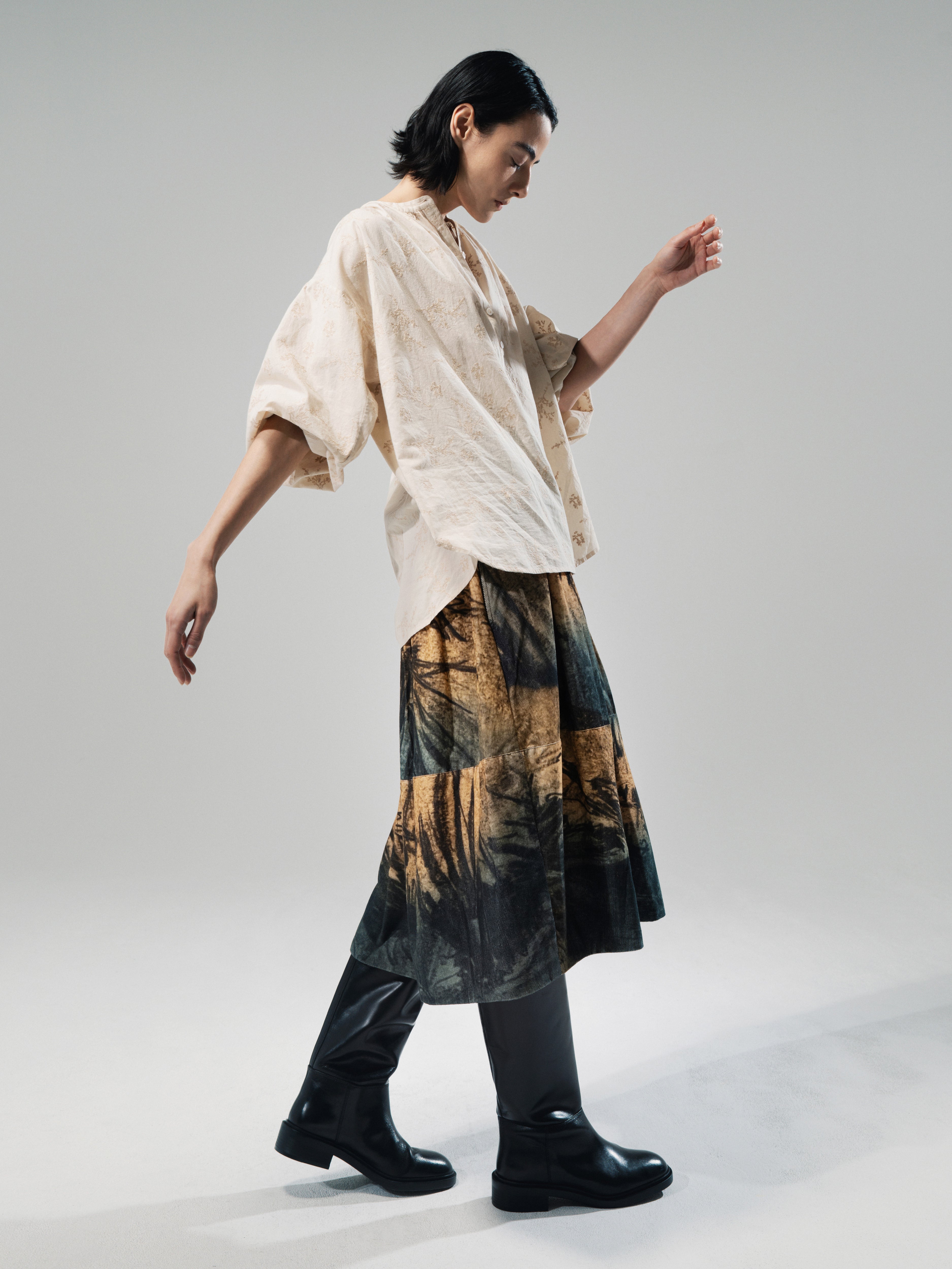 Talking Walls Nona Creek Midi Skirt