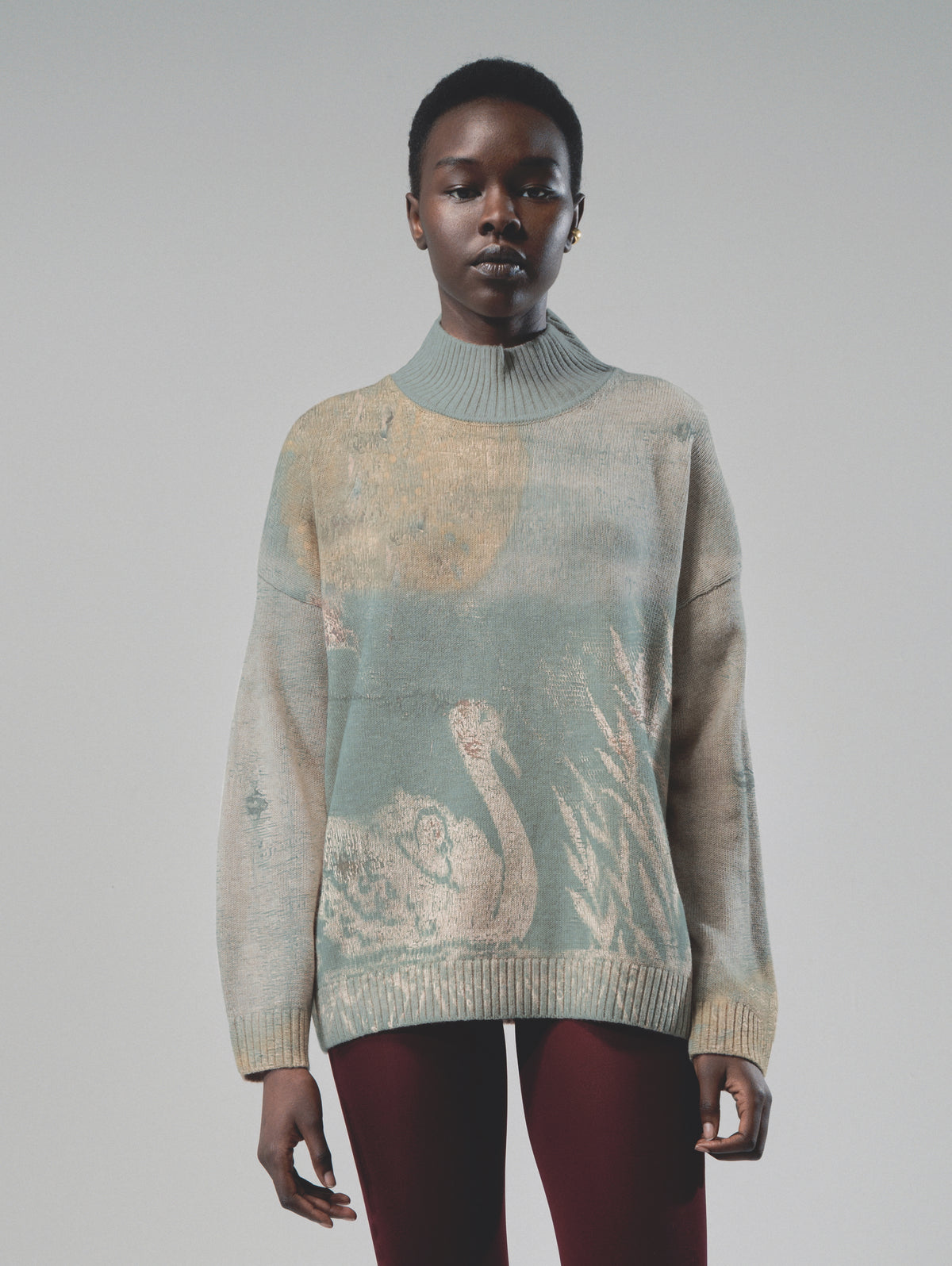 Talking Walls Paola Cane Turtleneck knit sweater cane