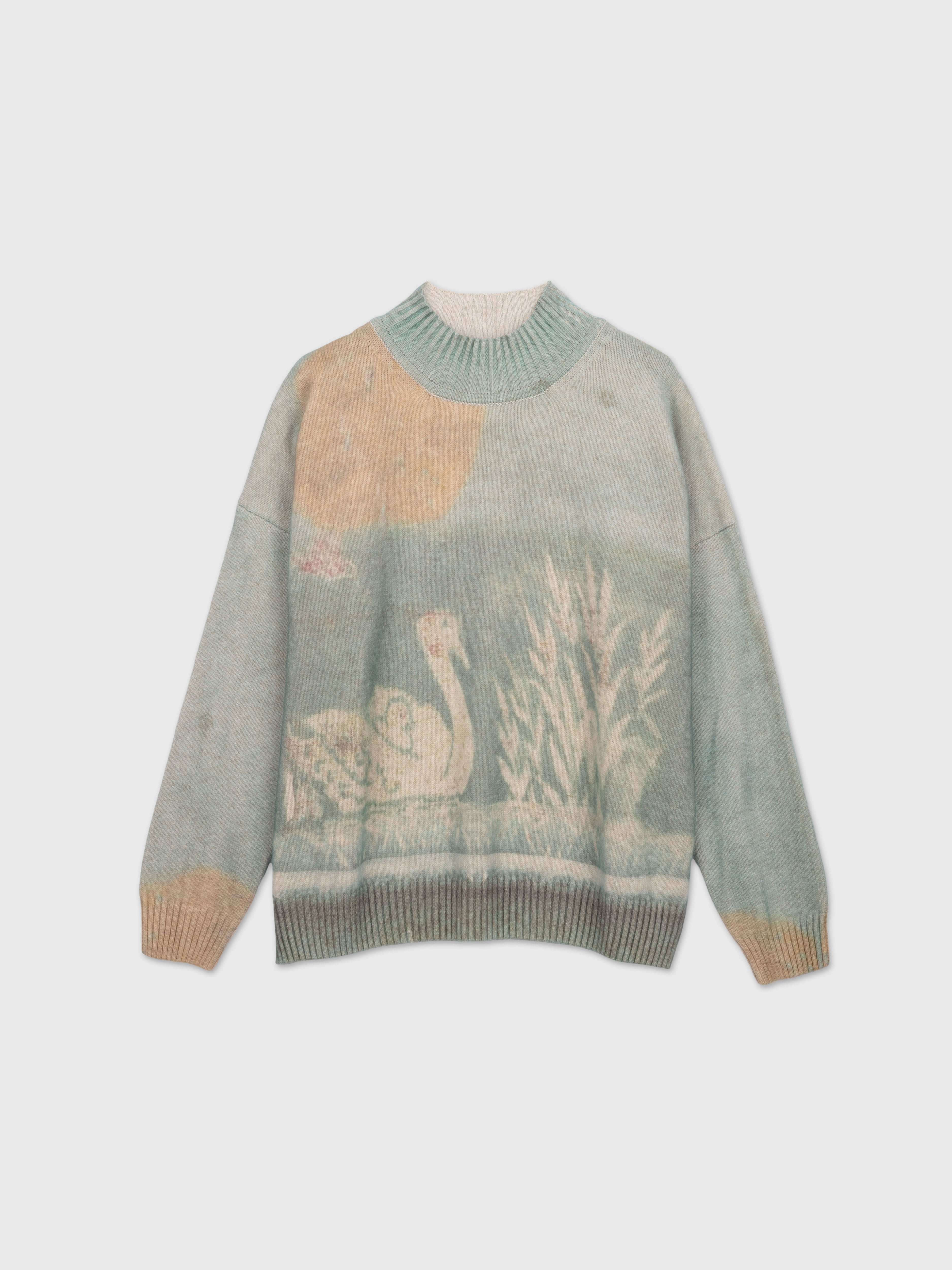 Talking Walls Paola Cane Turtleneck knit sweater cane