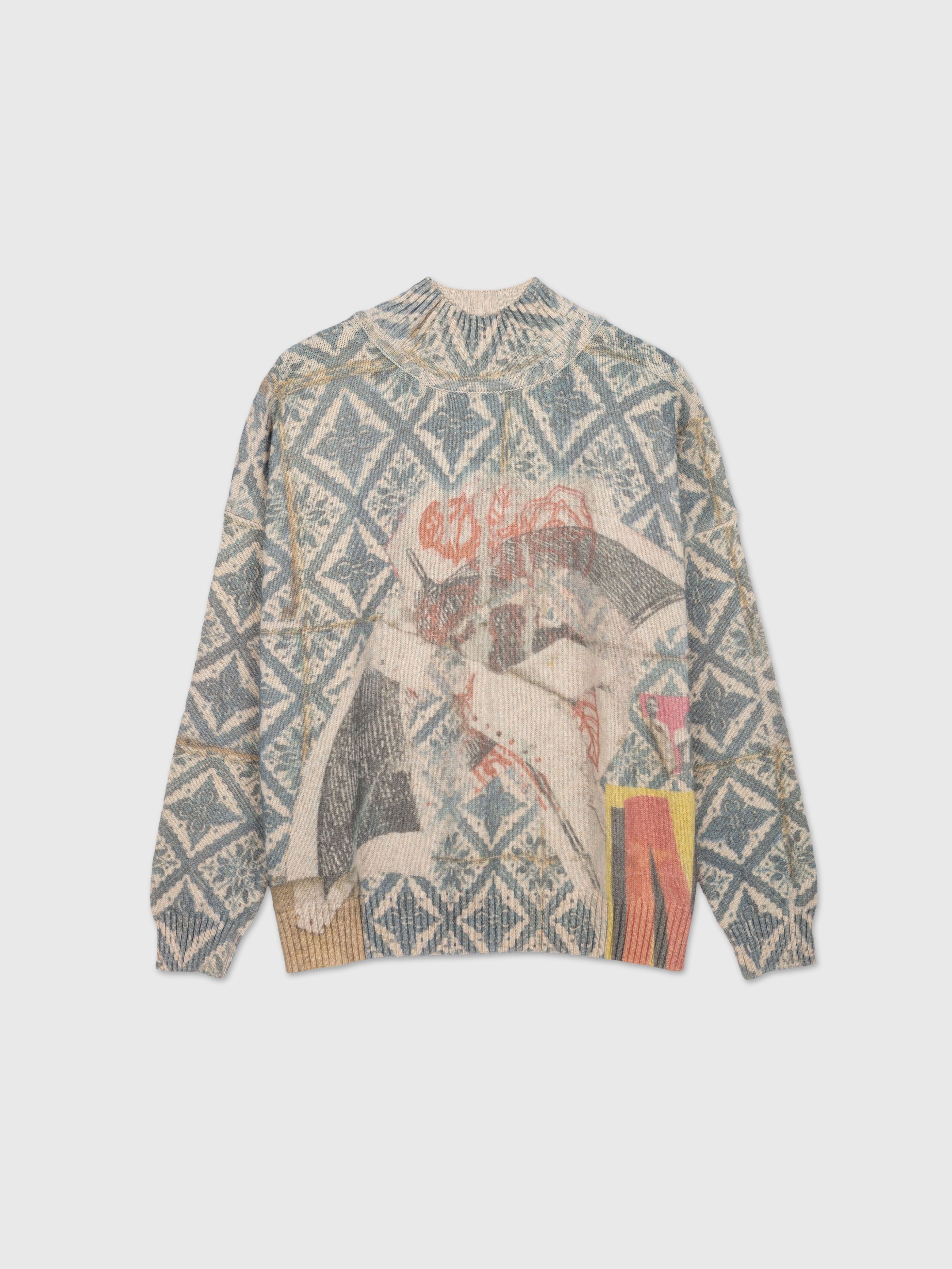 Talking Walls Paola Trace Turtleneck knit sweater trace