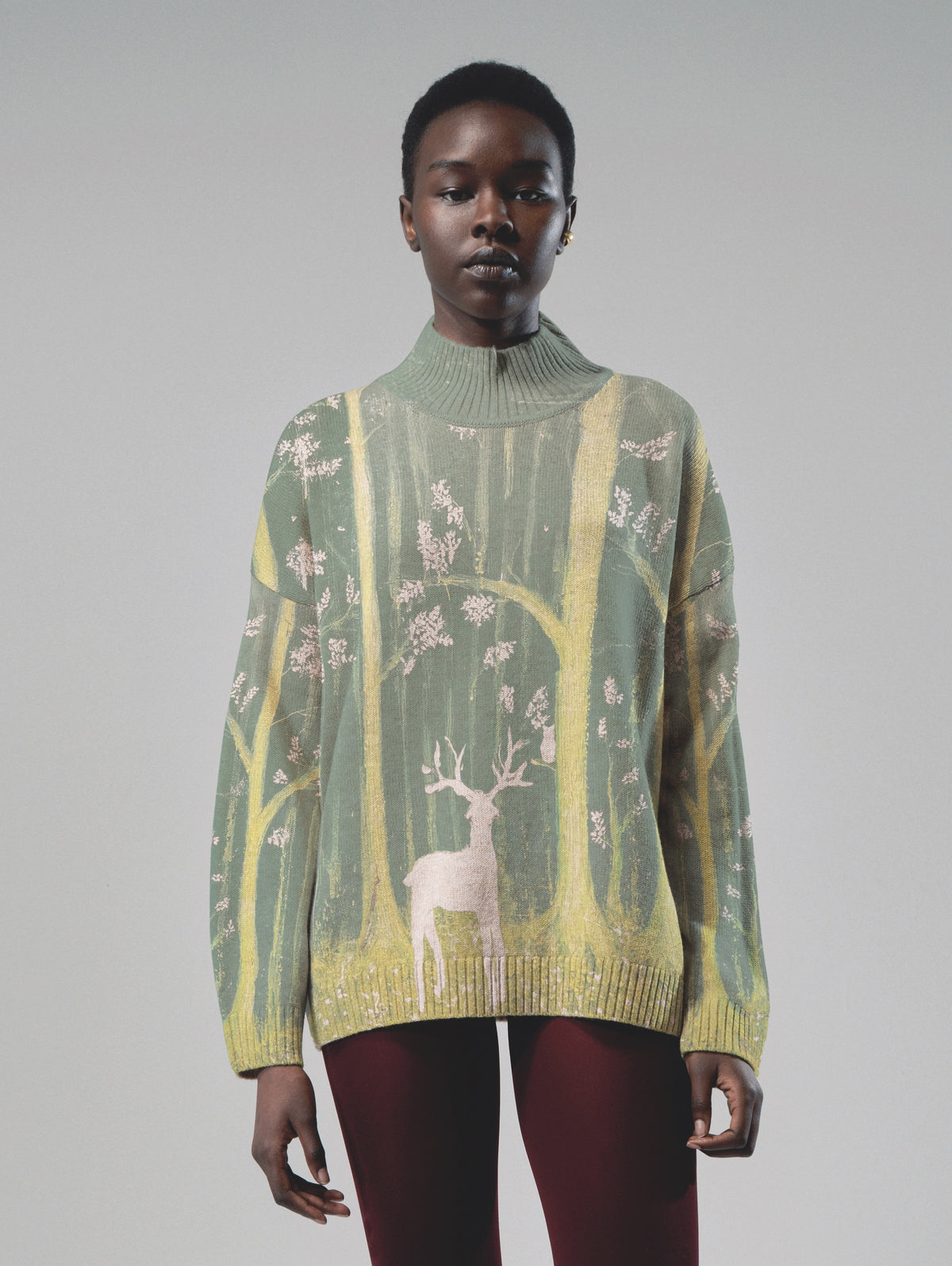 Talking Walls Paola Woods Turtleneck knit sweater woods