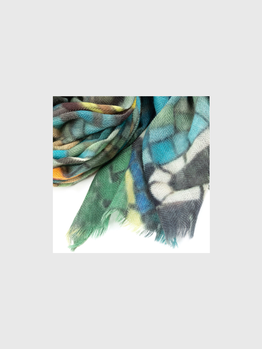 Talking Walls Patti single face rectangular scarf caffe fiorio