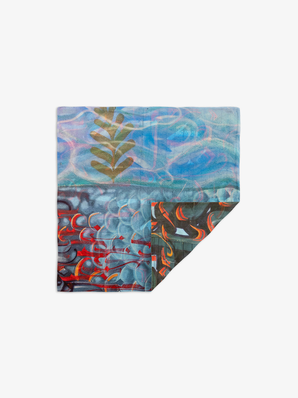 Talking Walls ava double face double face square scarf arapaima