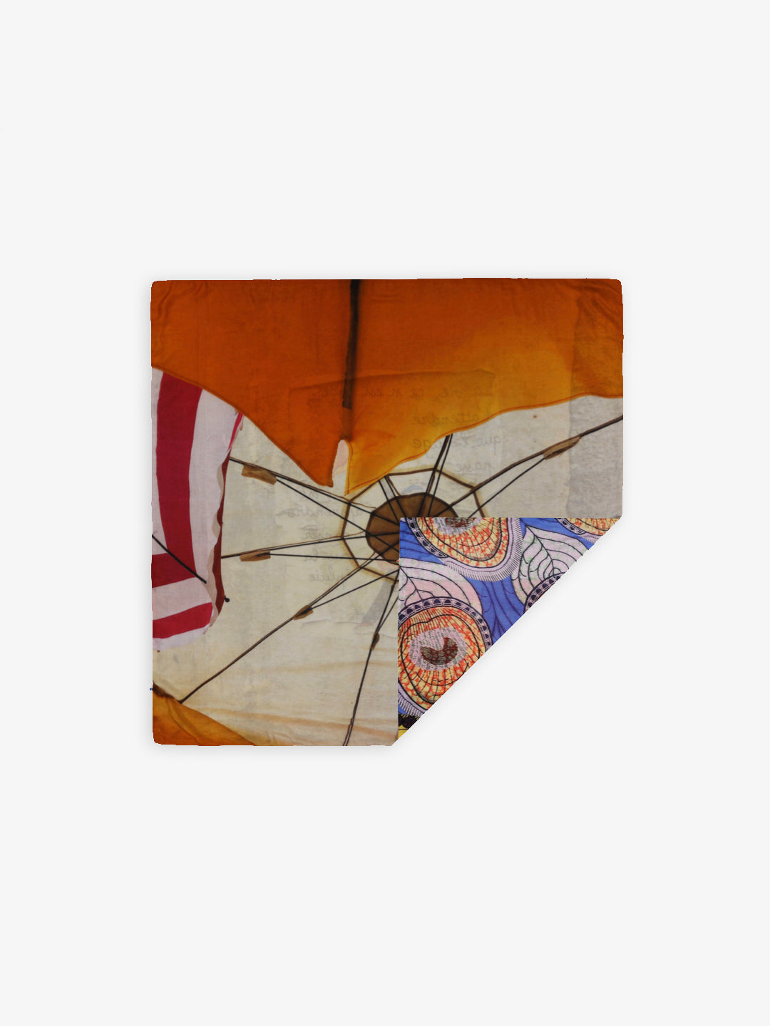 Talking Walls ava double face double face square scarf parasol flowers