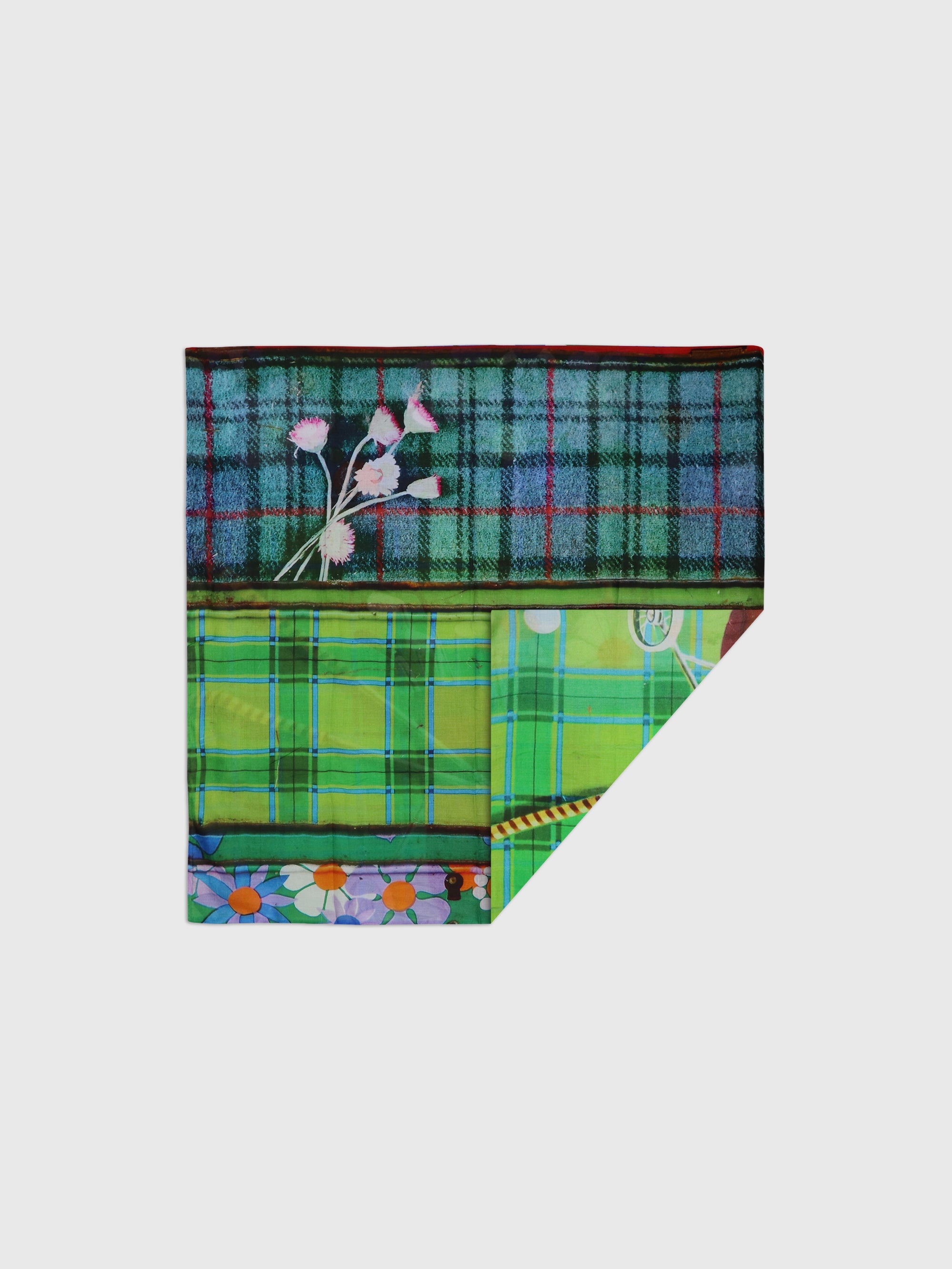 Talking Walls ava double face double face square scarf cookie can