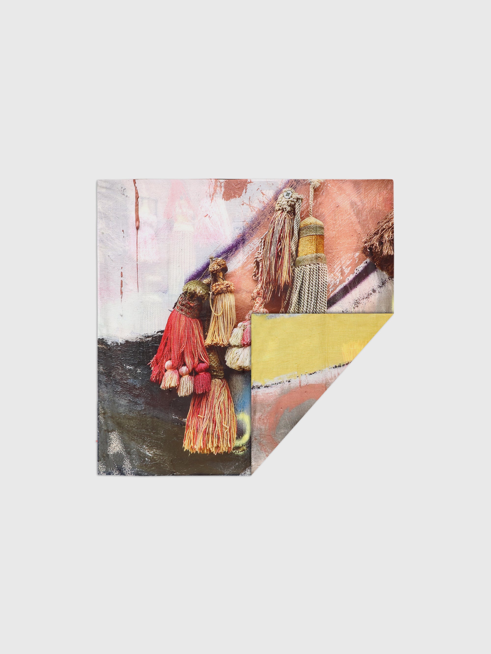 Talking Walls ava double face double face square scarf funny tassels
