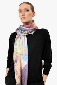 Talking Walls ava double face double face square scarf hollywood