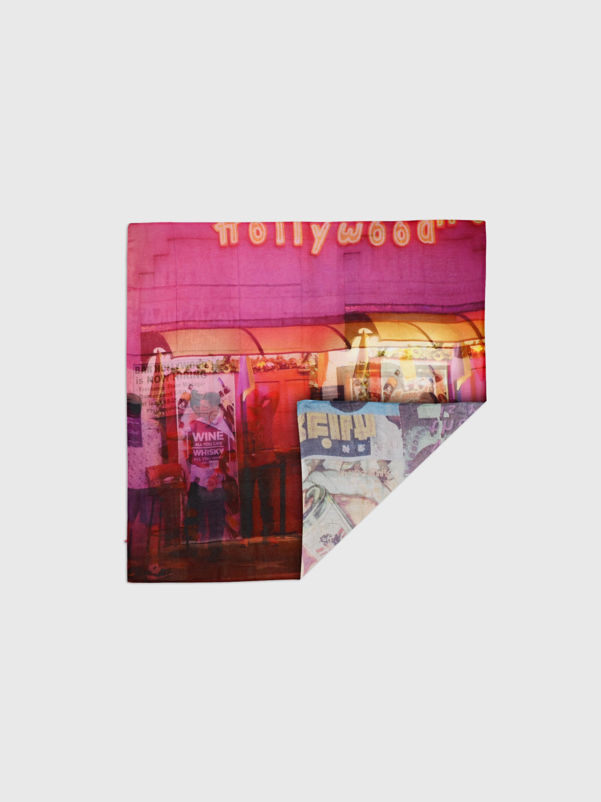 Talking Walls ava double face double face square scarf hollywood