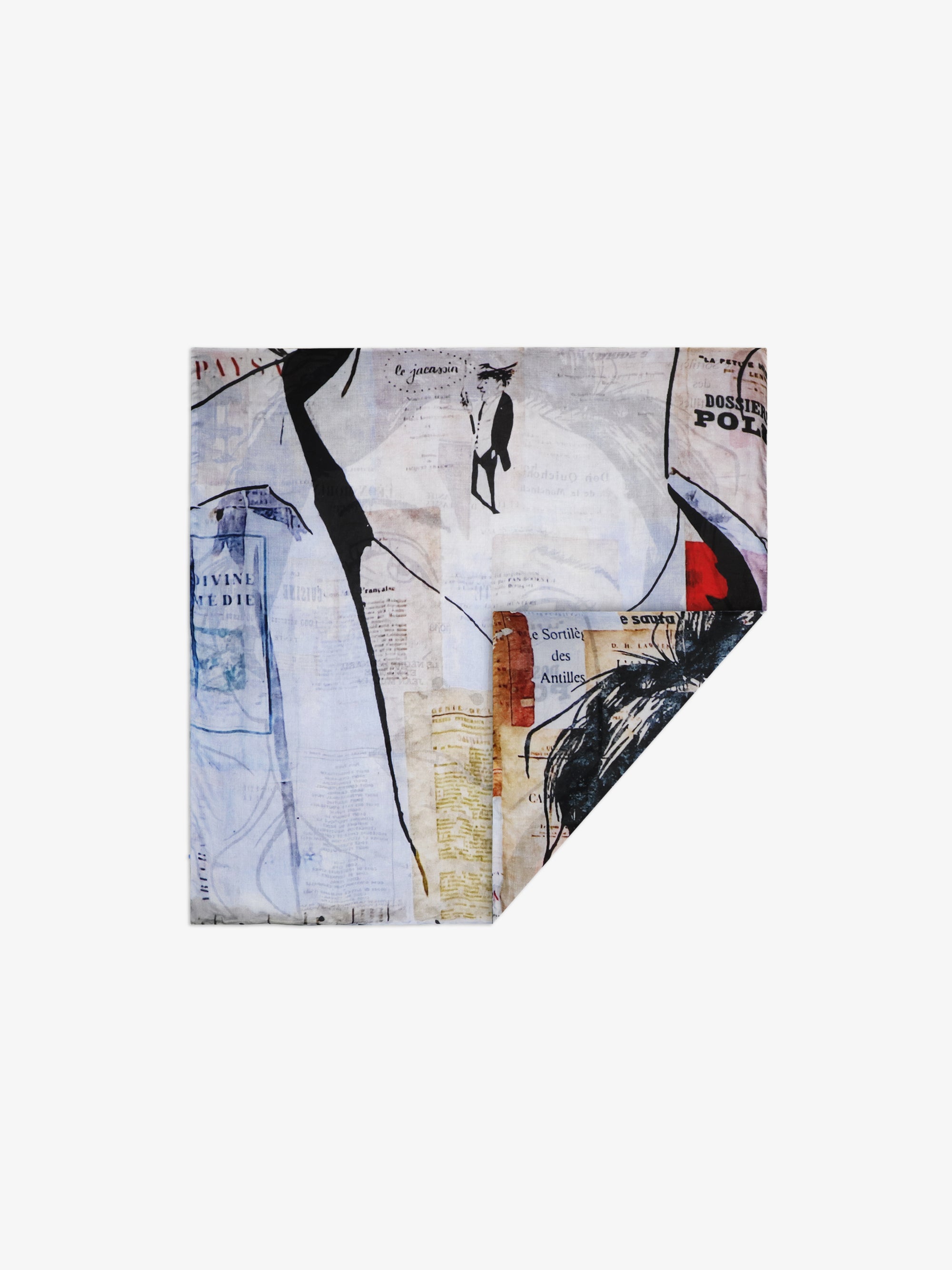 Talking Walls ava double face double face square scarf la divine comédie