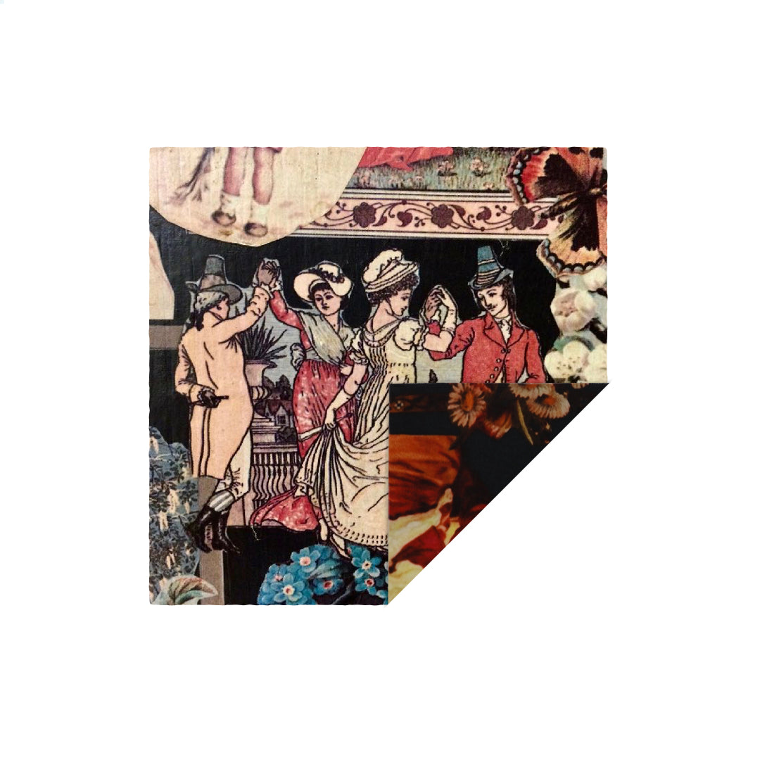 Talking Walls ava double face double face square scarf nightingale