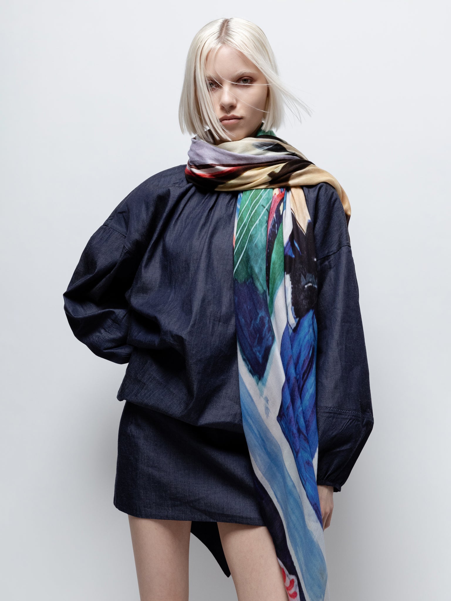 Talking Walls ava josephine & simonne double face square scarf josephine & simonne