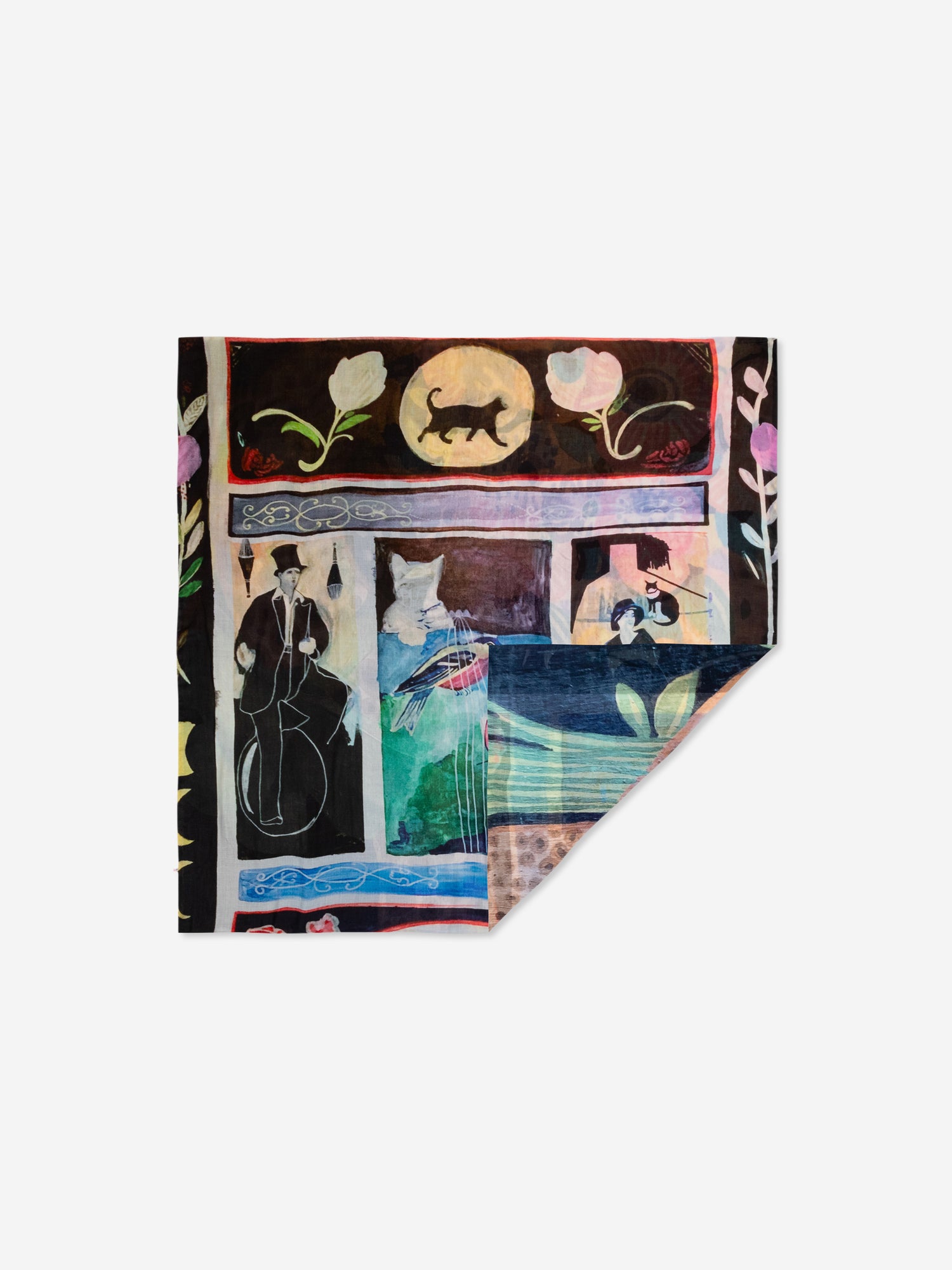 Talking Walls ava josephine & simonne double face square scarf josephine & simonne