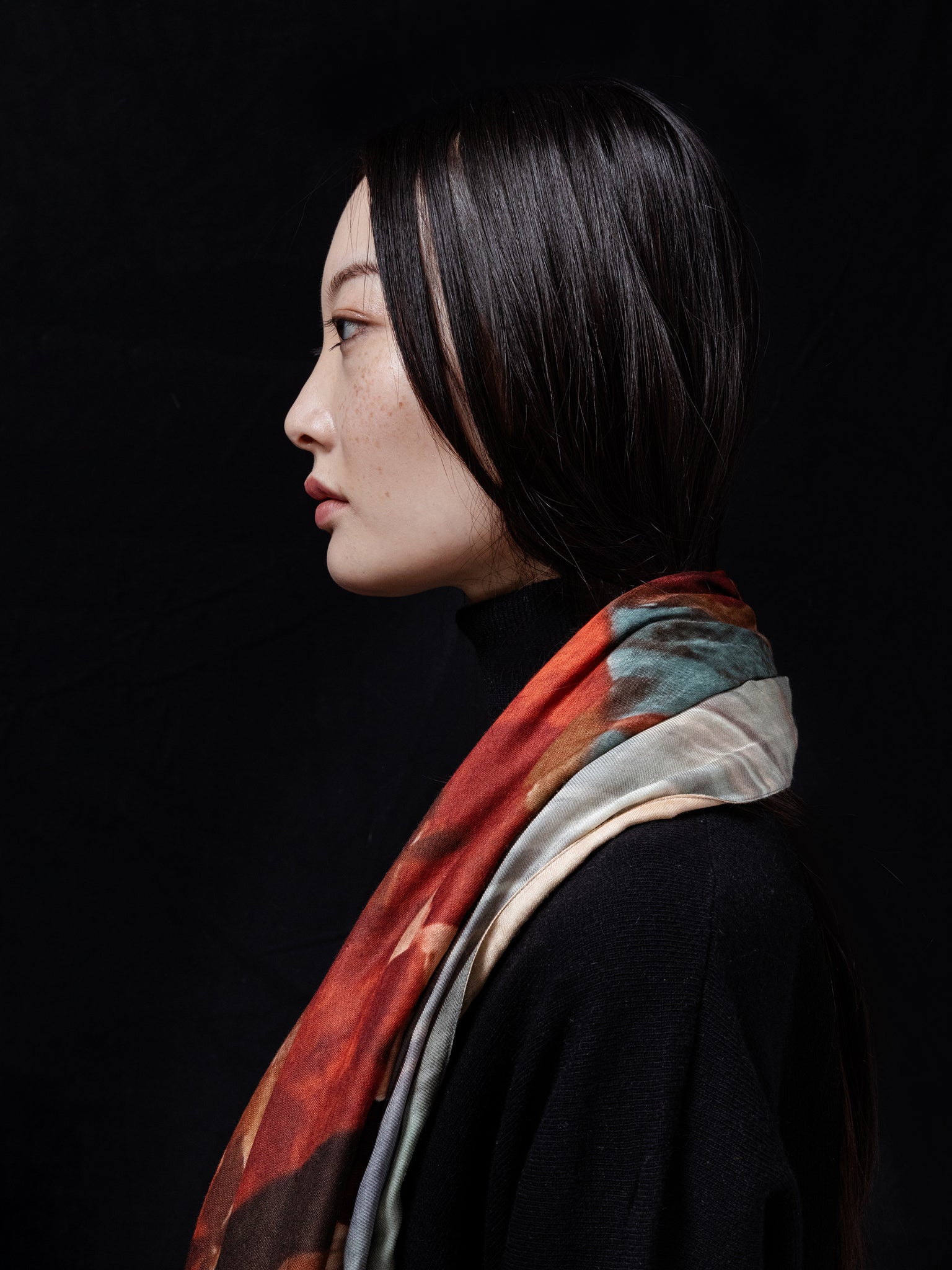 Talking Walls ava senso-ji double face square scarf senso-ji