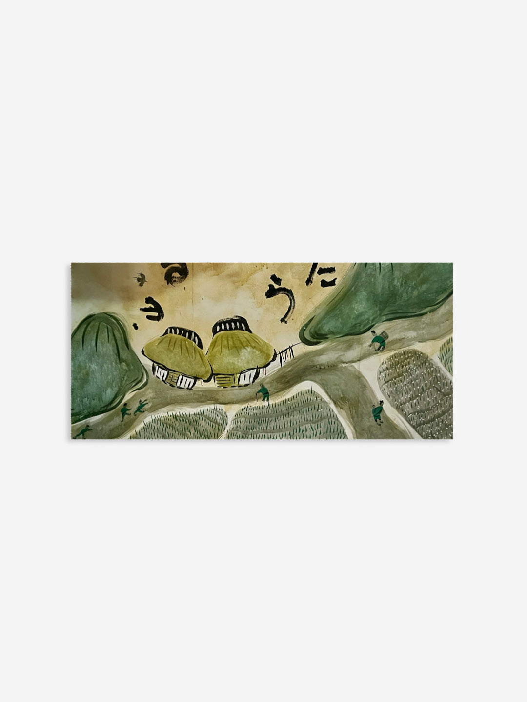 Talking Walls celeste sun rice single face rectangular scarf