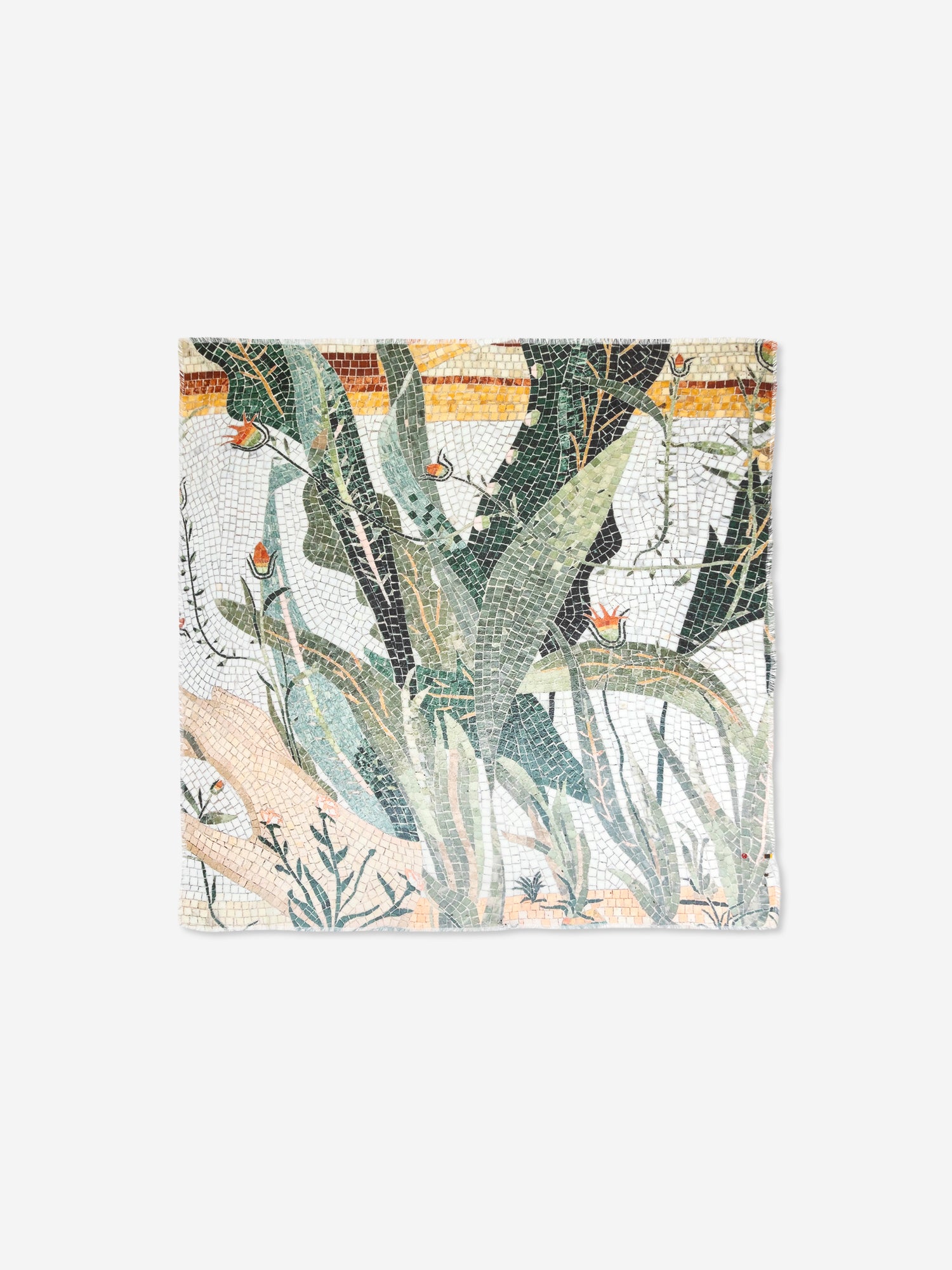 Talking Walls ela agave single face square scarf
