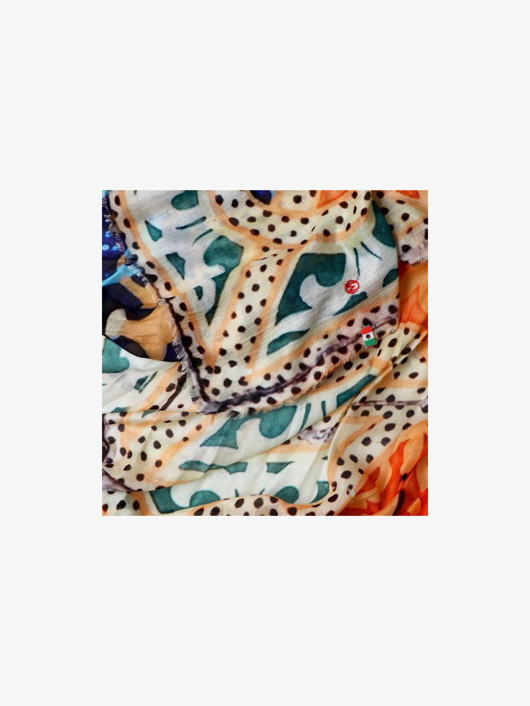 Talking Walls ela single face single face square scarf talavera mexicana