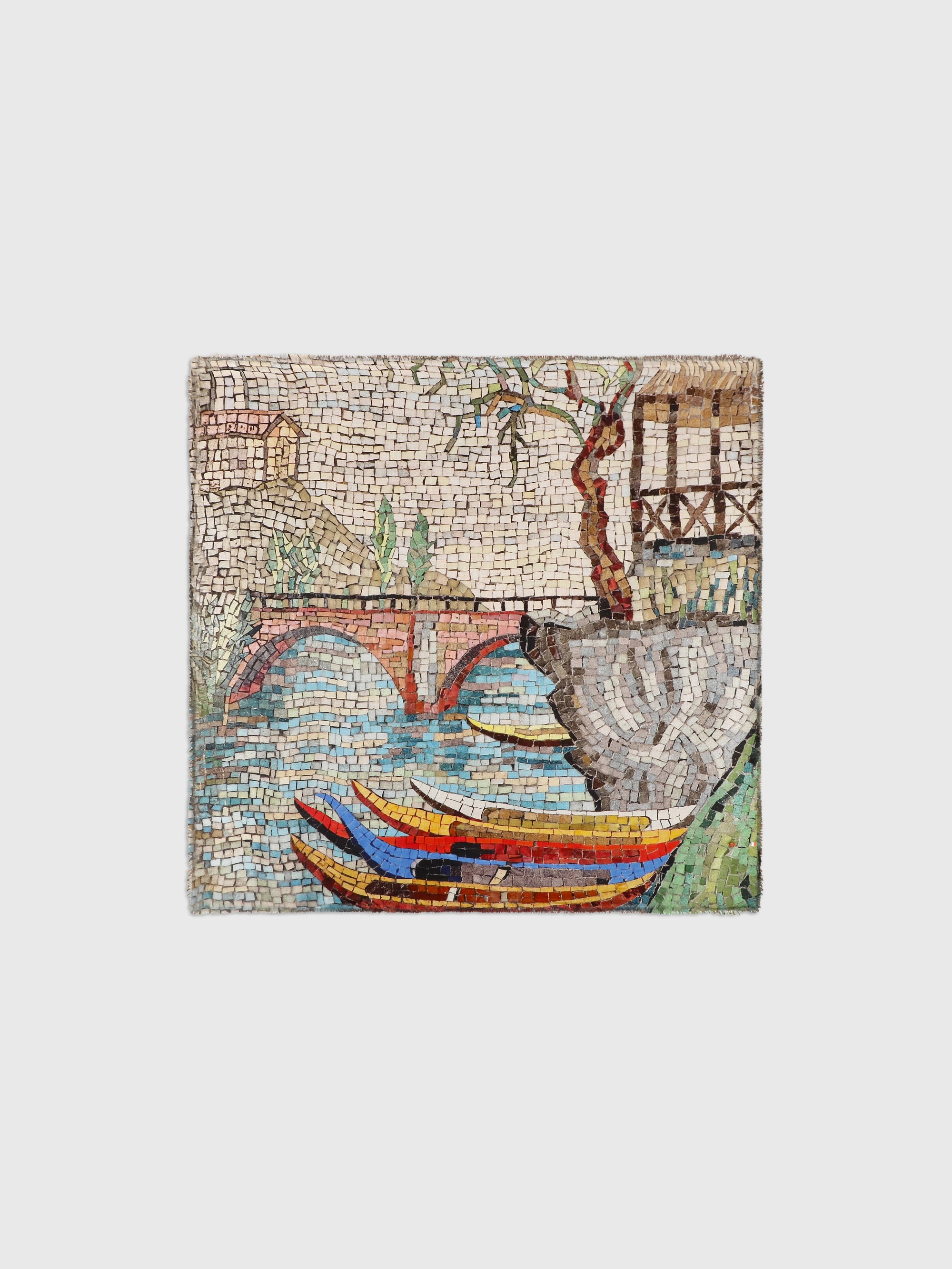 Talking Walls ela single face single face square scarf caffe fiorio