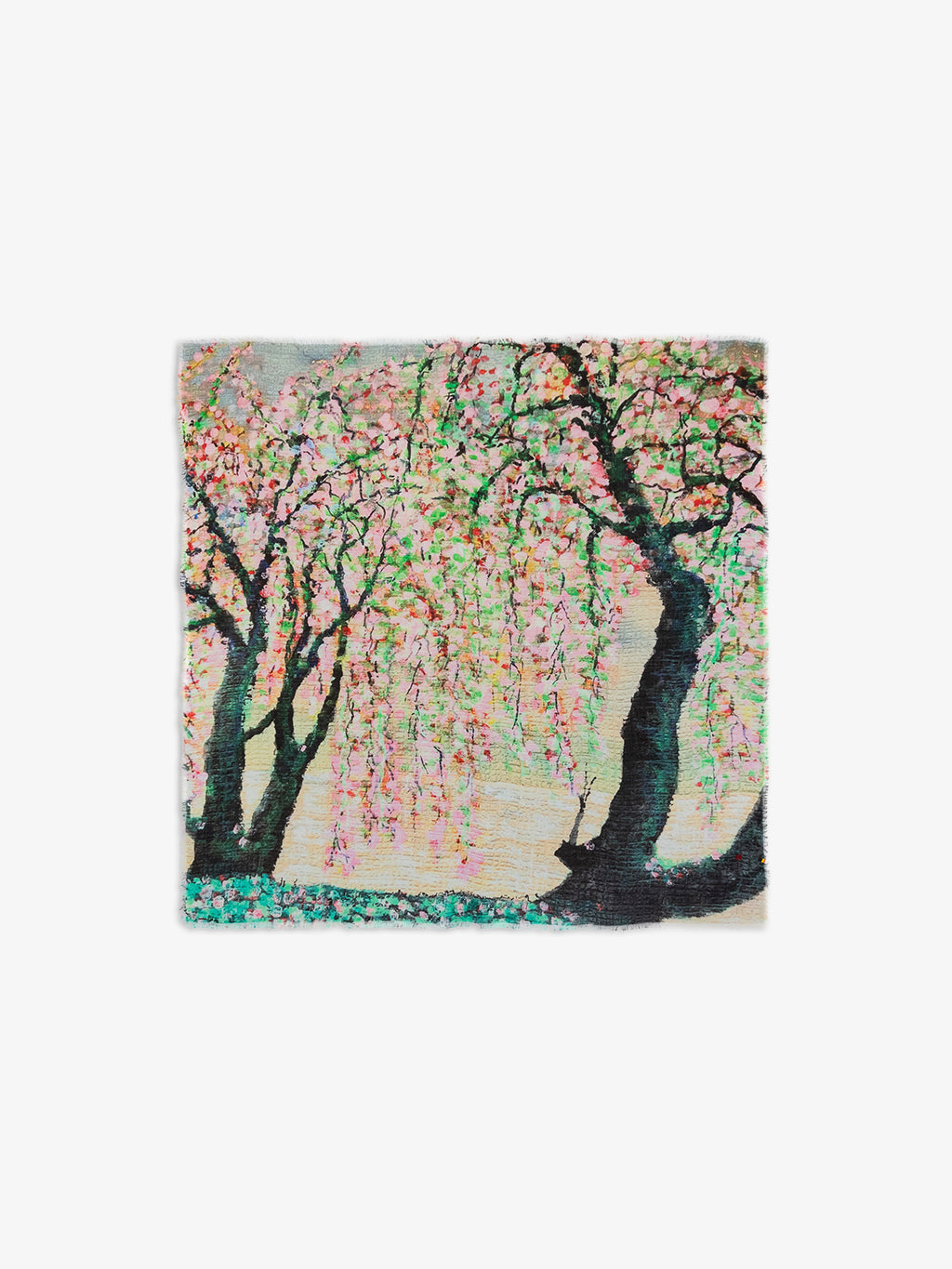 Talking Walls ela single face single face square scarf pink blossom