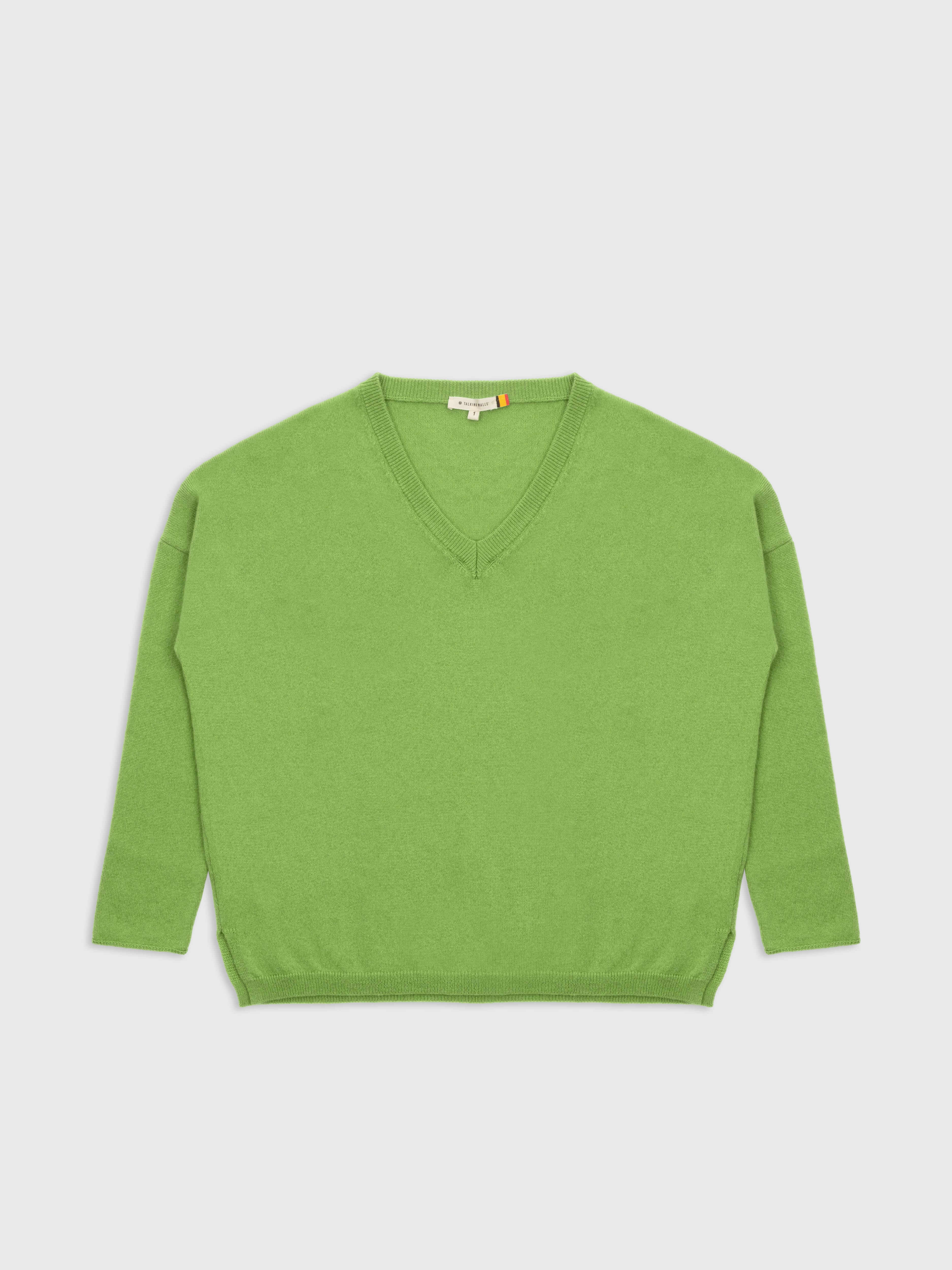 Talking Walls ira matcha relaxed sweater matcha