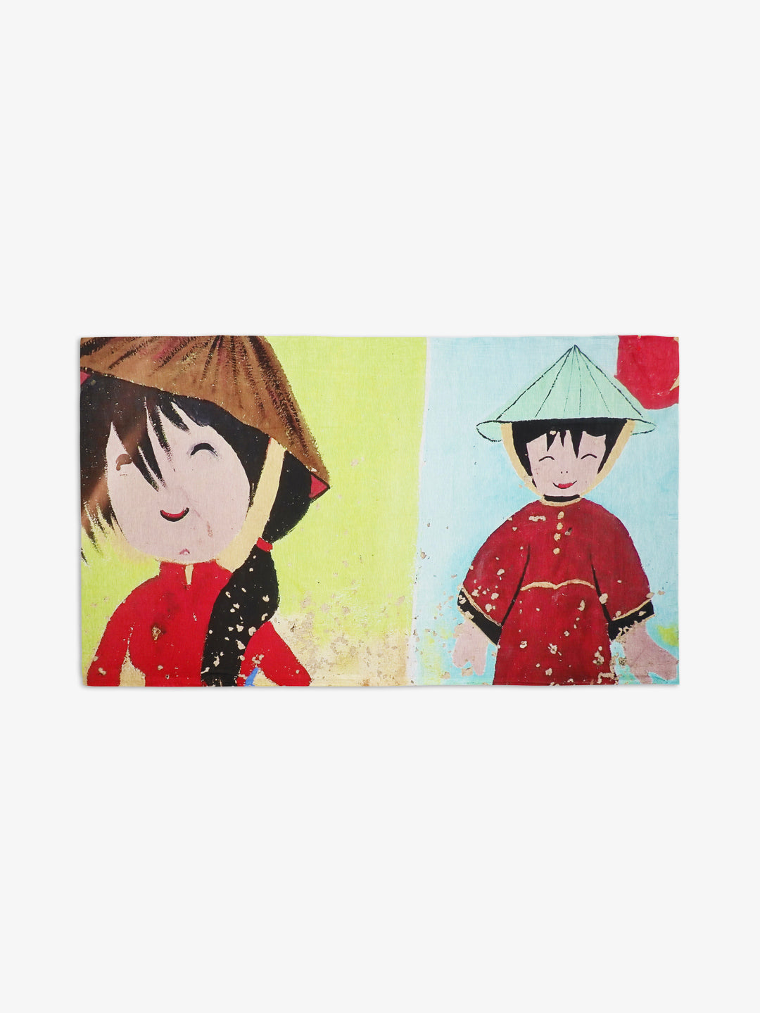 Talking Walls joy single face single face rectangular scarf hai chi