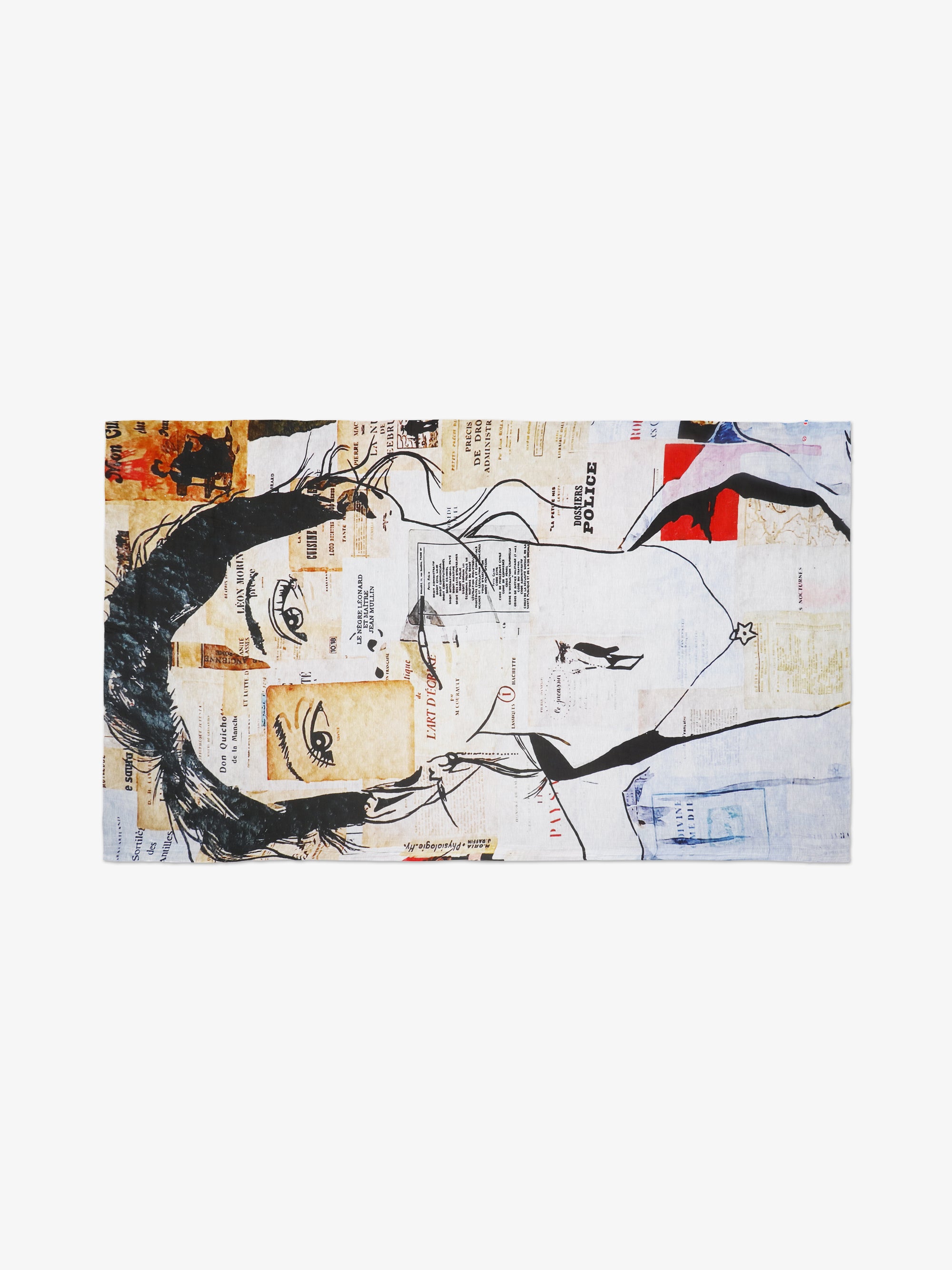 Talking Walls joy single face single face rectangular scarf la divine comédie