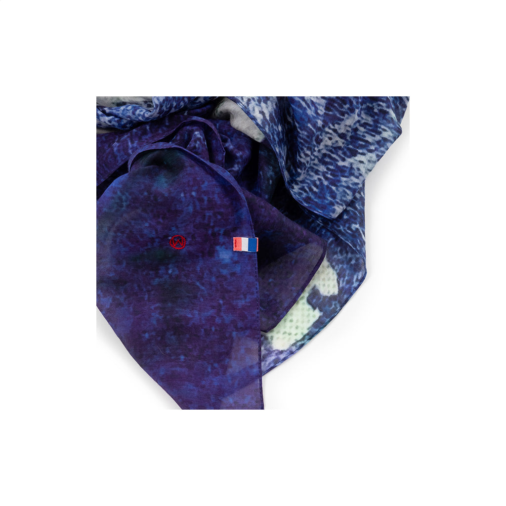 Talking Walls joy single face single face rectangular scarf tigre atlantique