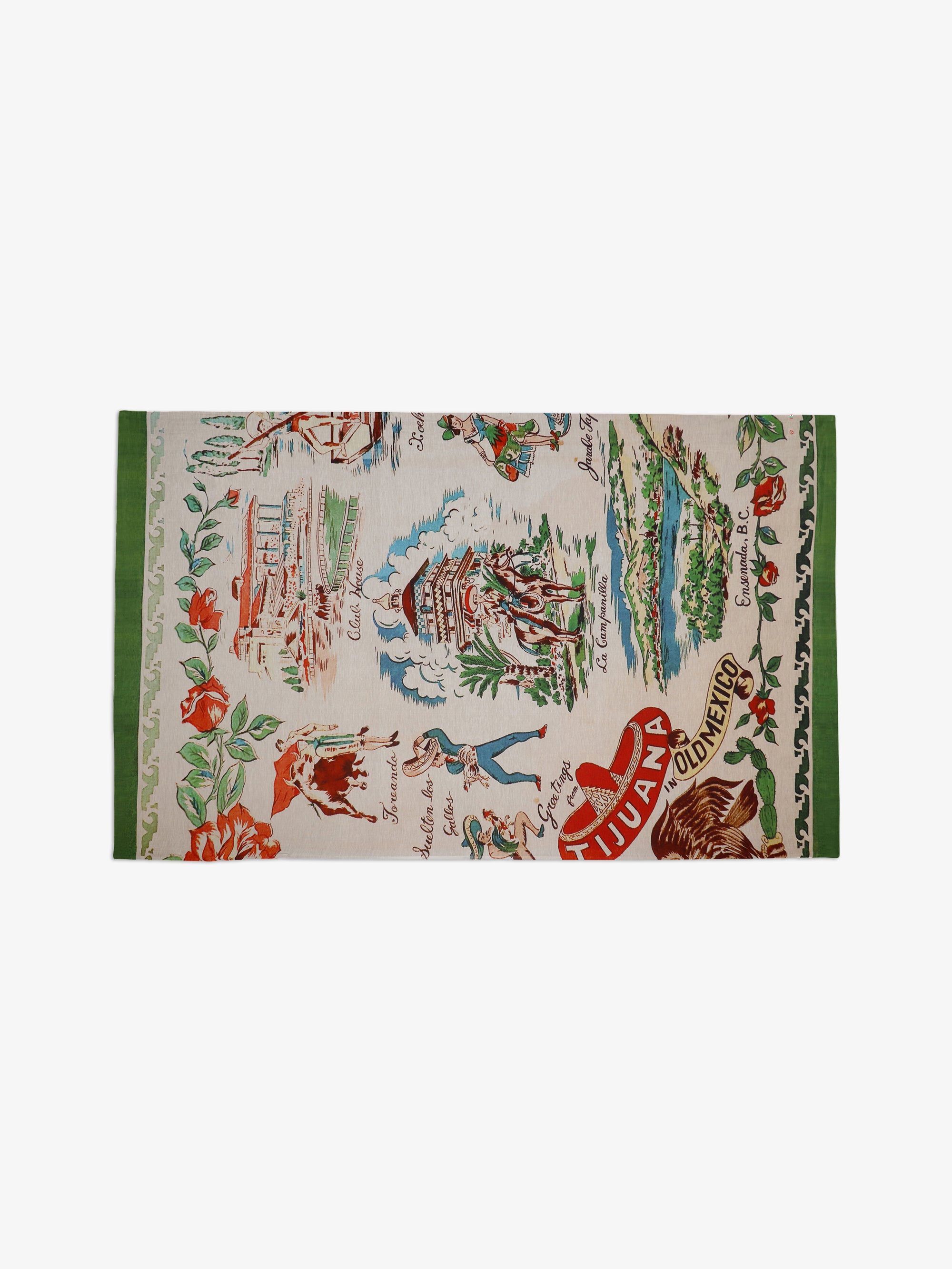 Talking Walls joy single face single face rectangular scarf tijuana