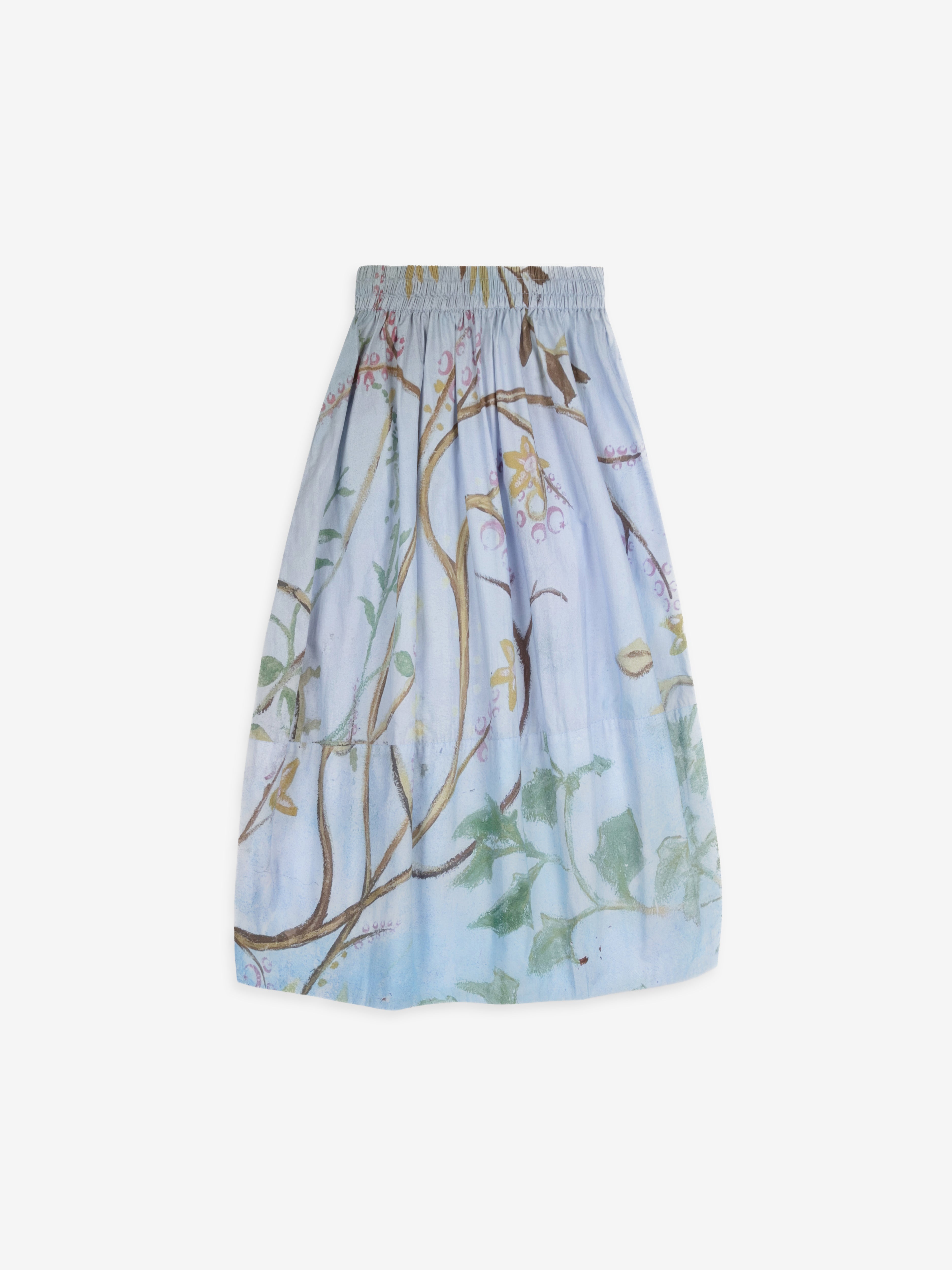 Talking Walls juju isola blu A-line midi skirt isola blu