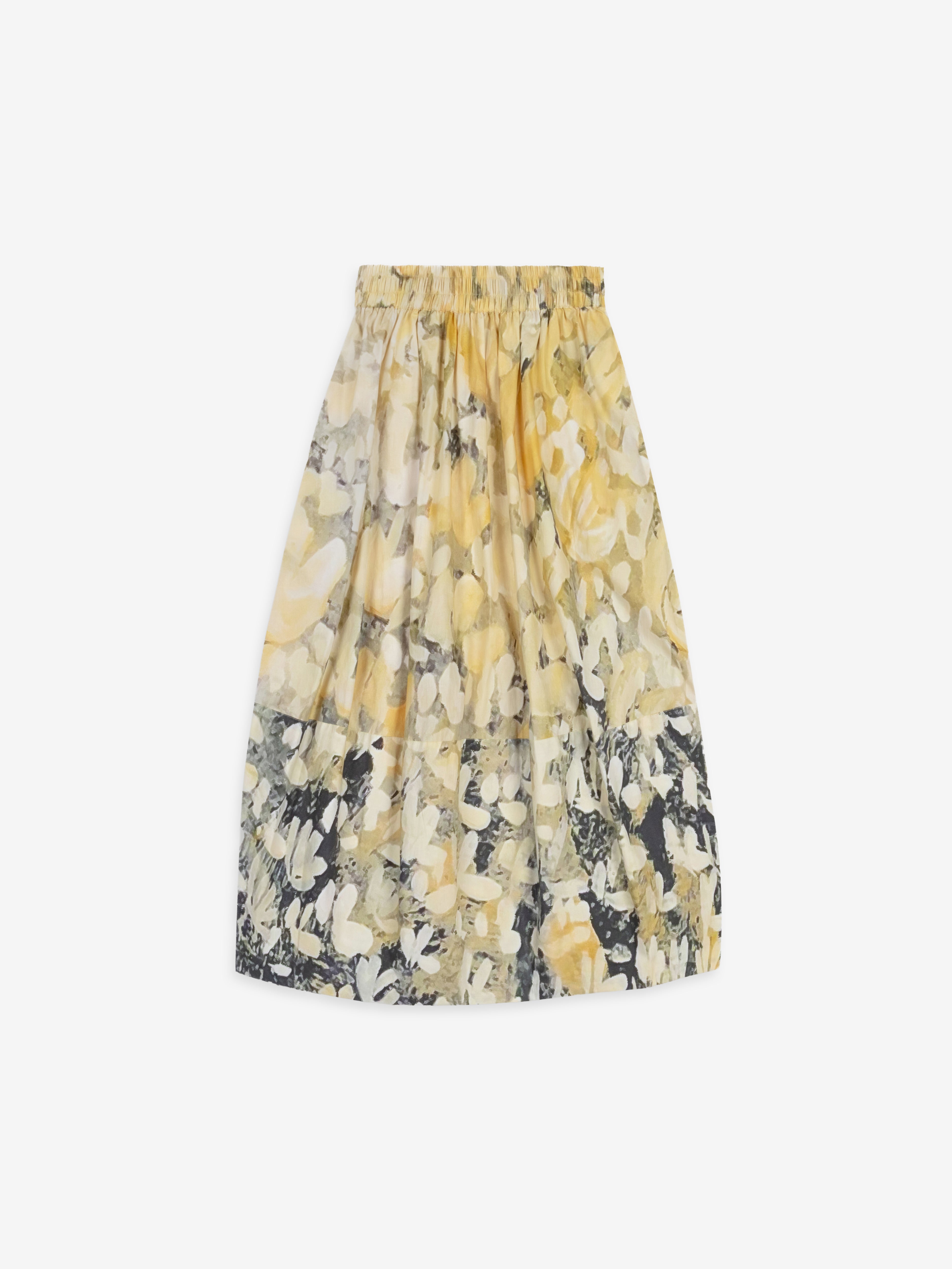 Talking Walls juju solène A-line midi skirt solène