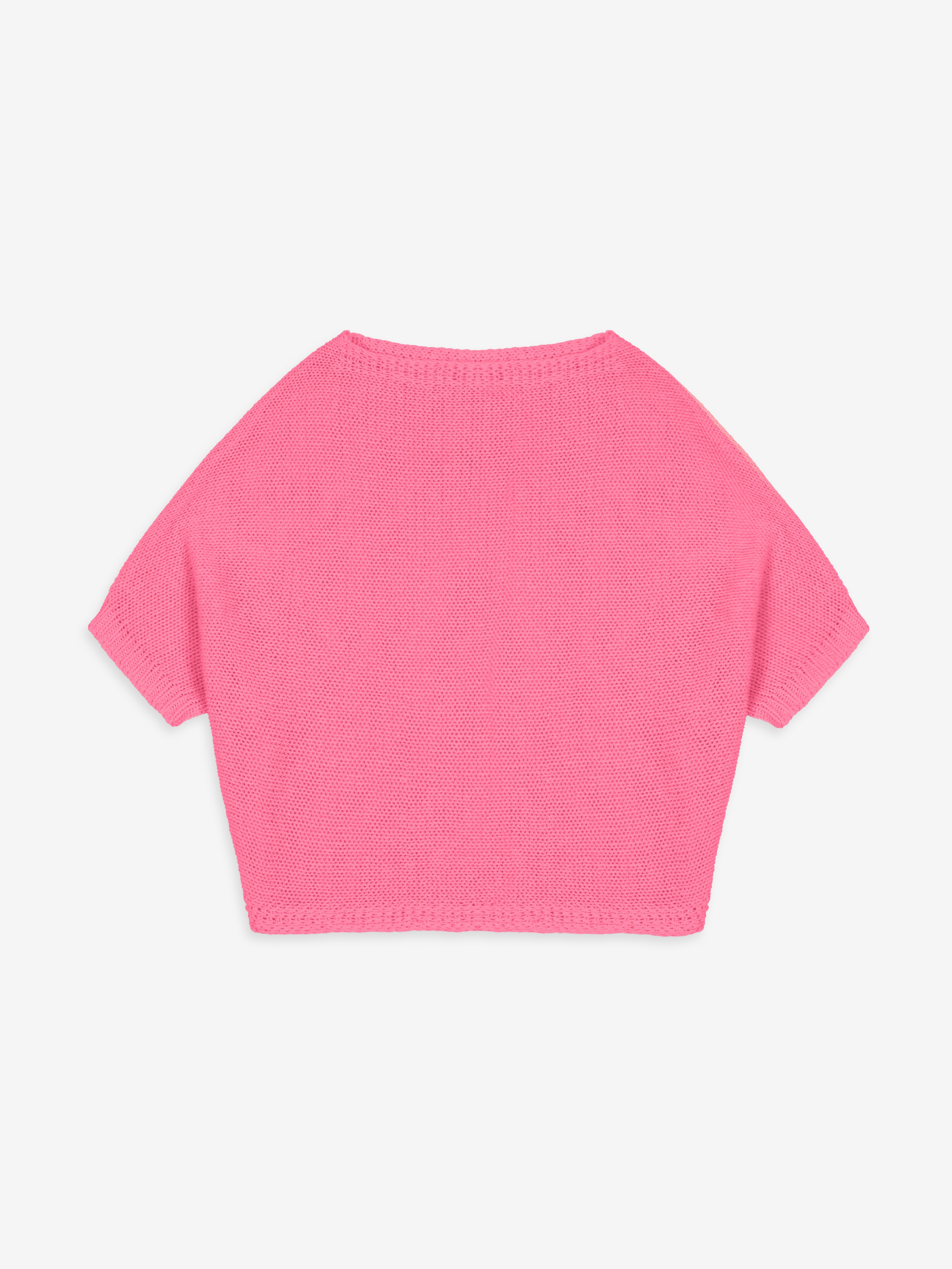 Talking Walls juliette sun kissed coral relaxed jumper sun kissed coral