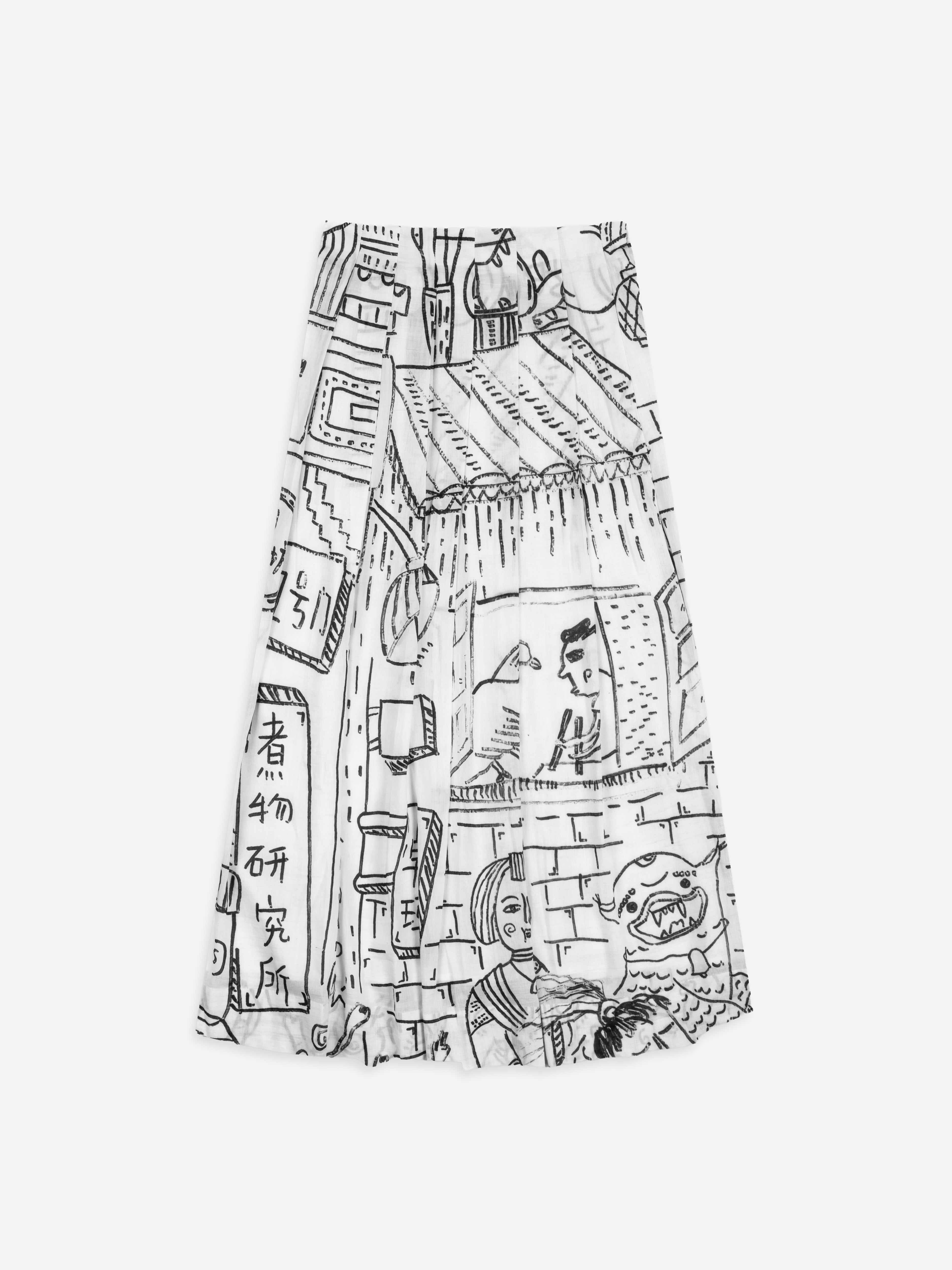 Talking Walls lily bao bao pleated long skirt bao bao