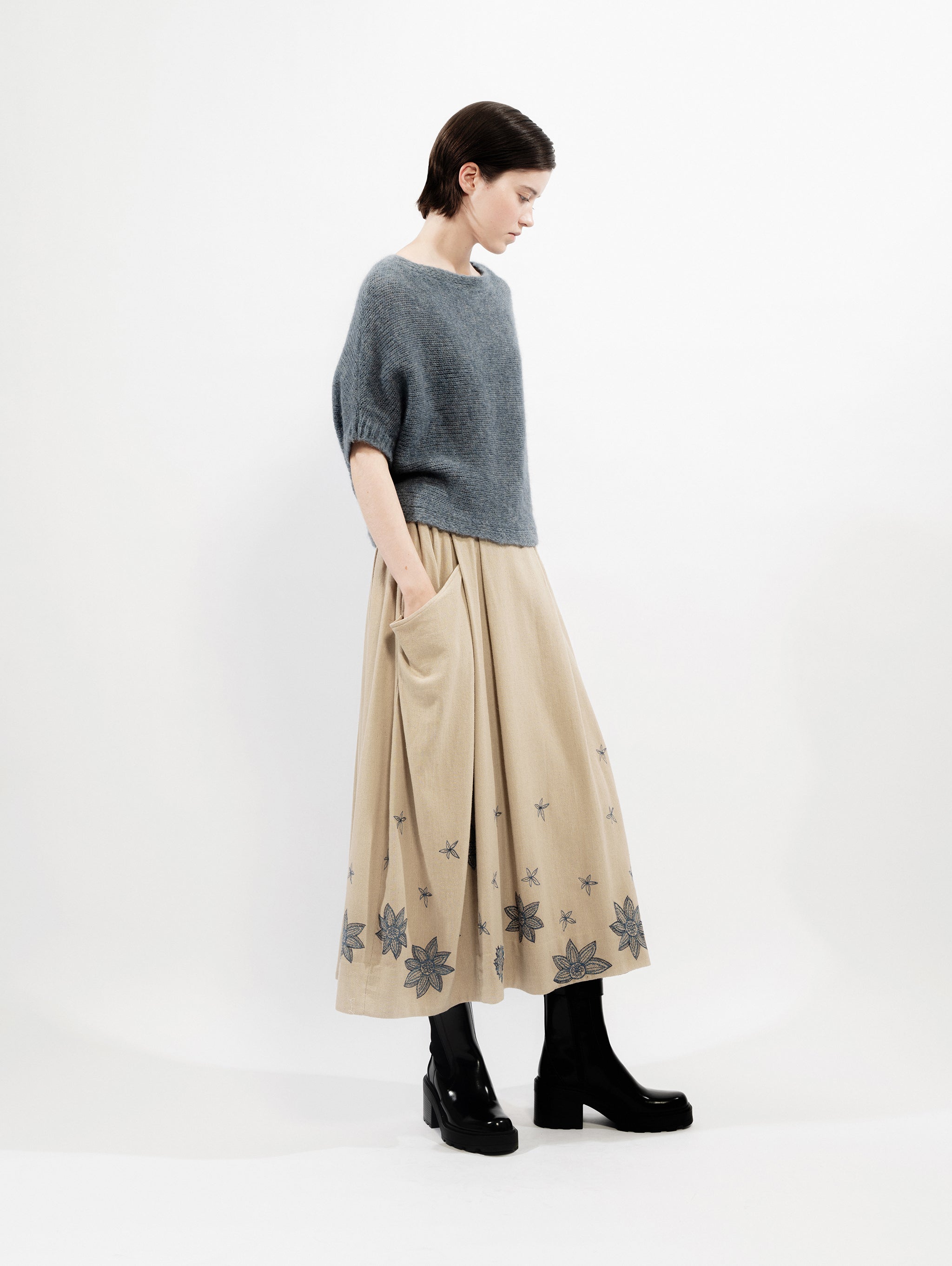 Talking Walls lio captains blue relaxed jumper captains blue