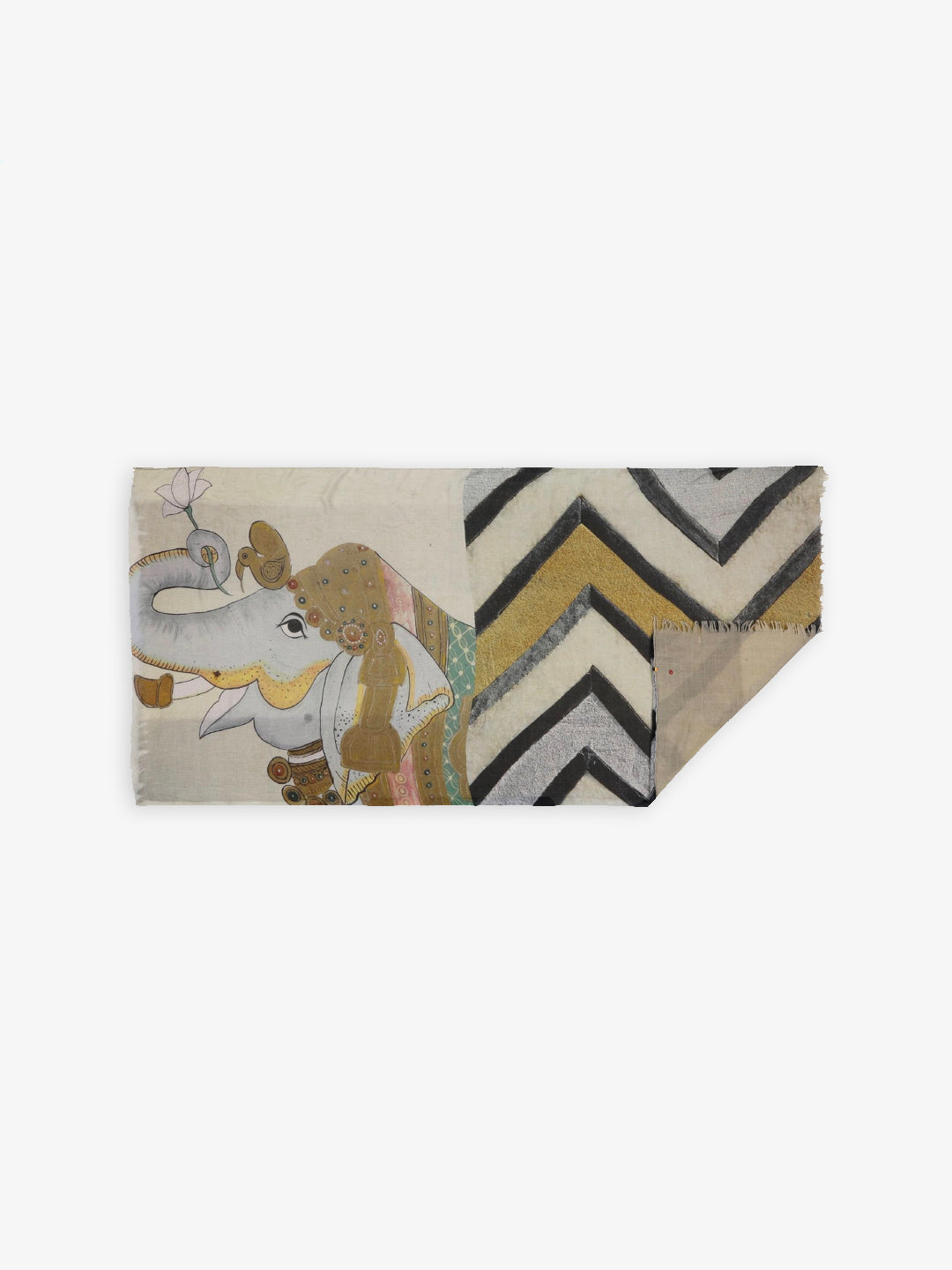 Talking Walls luna double face double face rectangular scarf jumbo taj sand