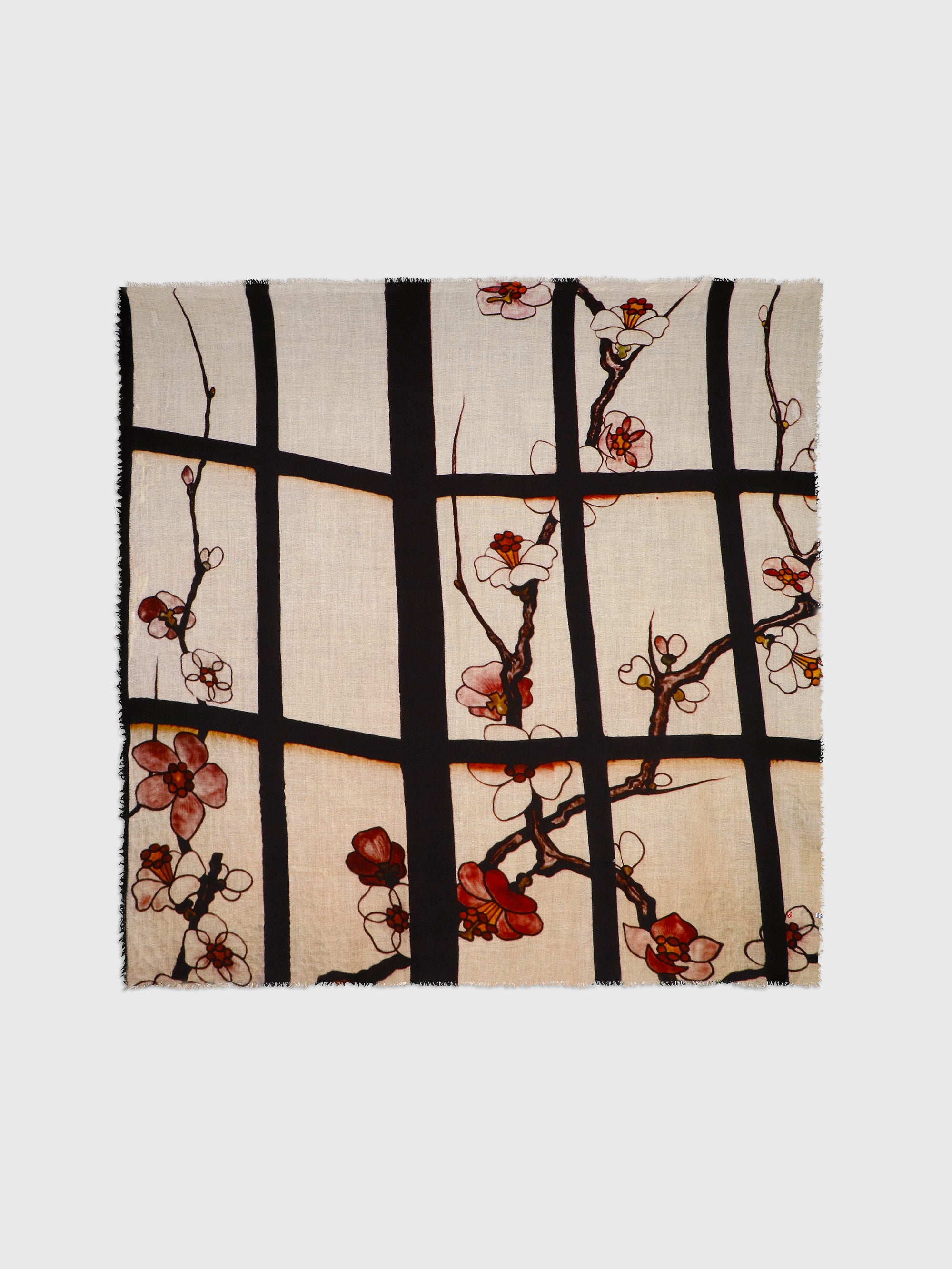 Talking Walls mantis single face Single faced square-shaped blanket scarf alexandrakis