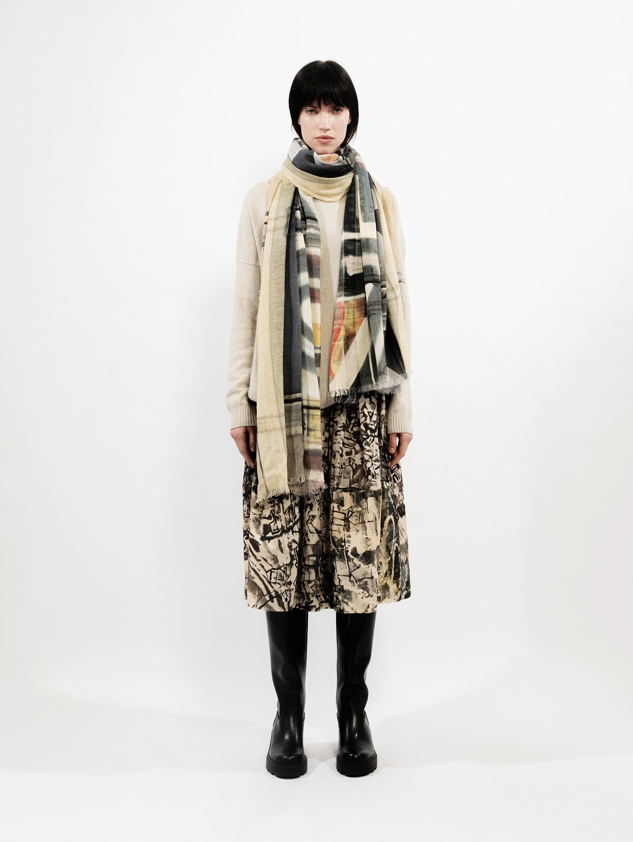 Talking Walls marilyn forever single face rectangular scarf for ever