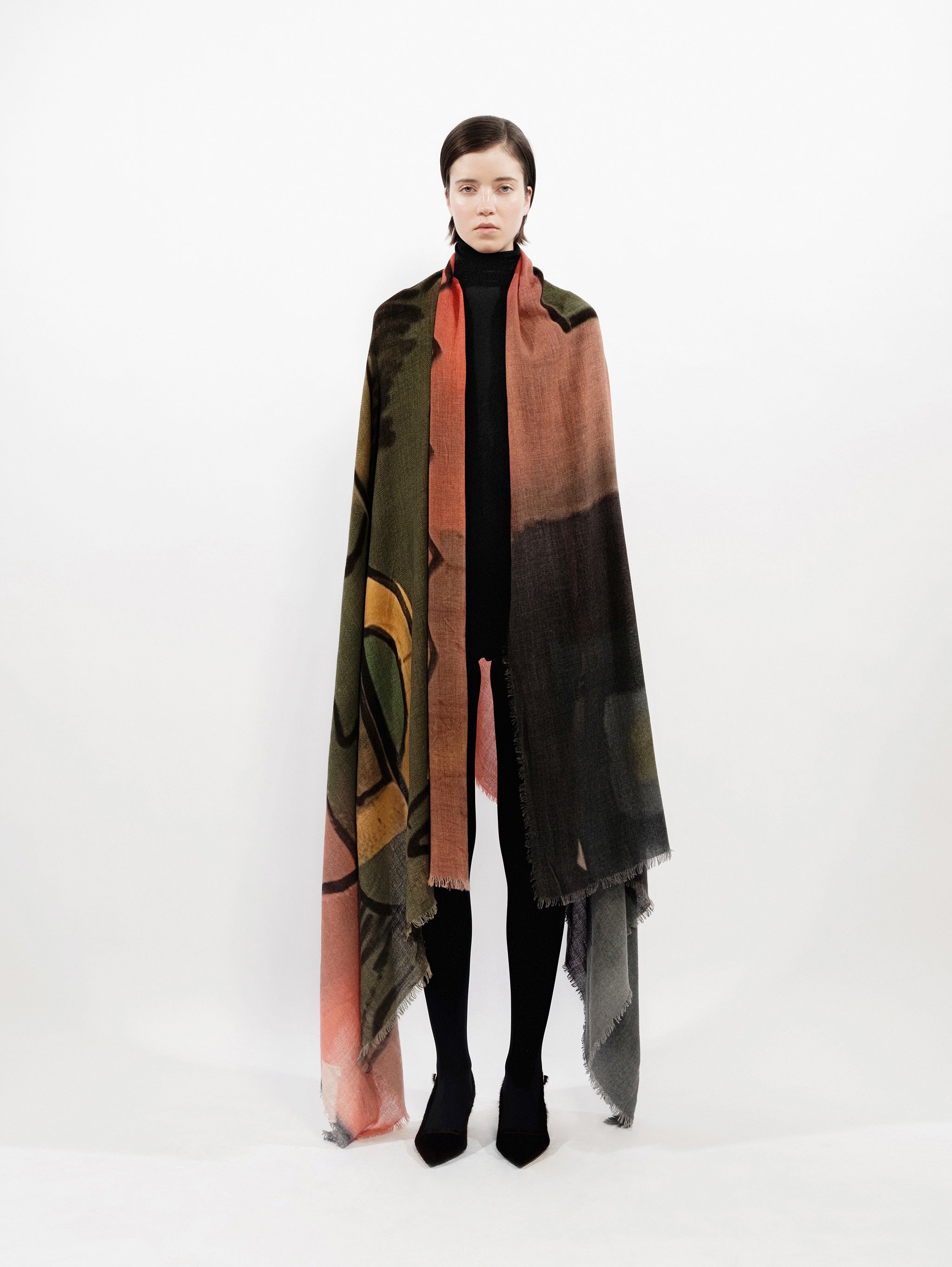 Talking Walls marilyn ocular single face rectangular scarf ocular