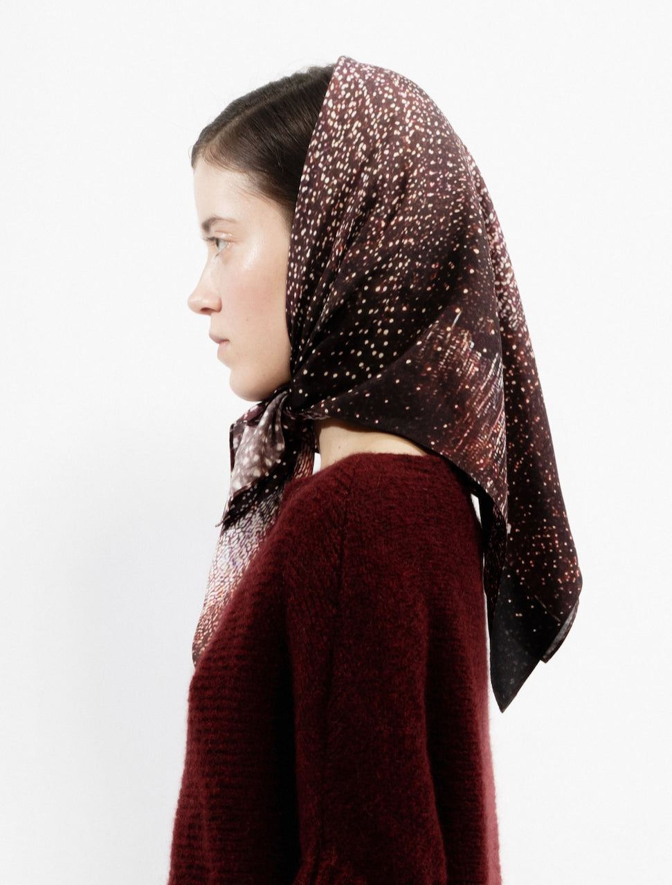 Talking Walls twiggy stardust Single face square-shaped scarf stardust