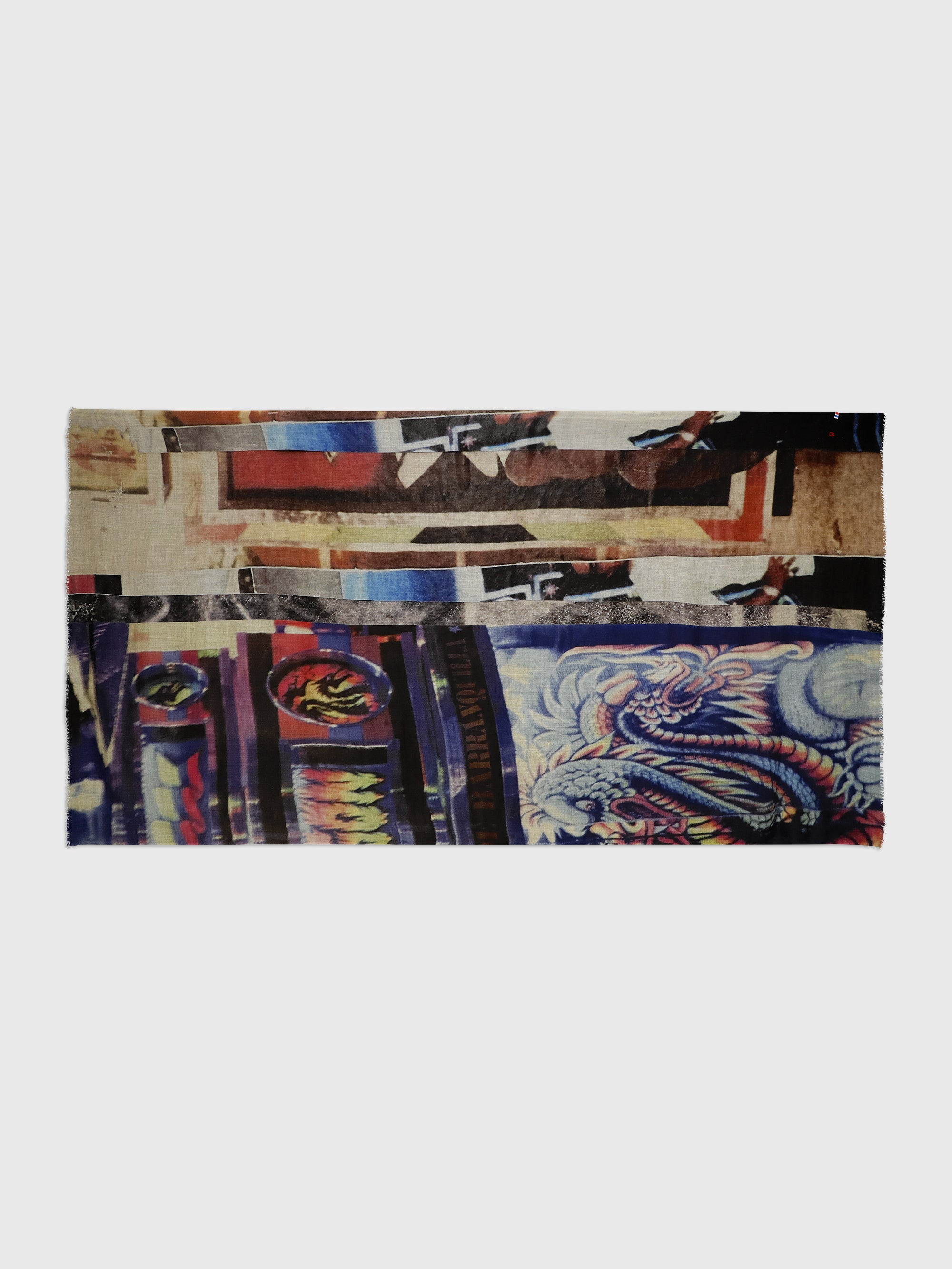 Talking Walls yoko single face single face rectangular scarf the parking lot