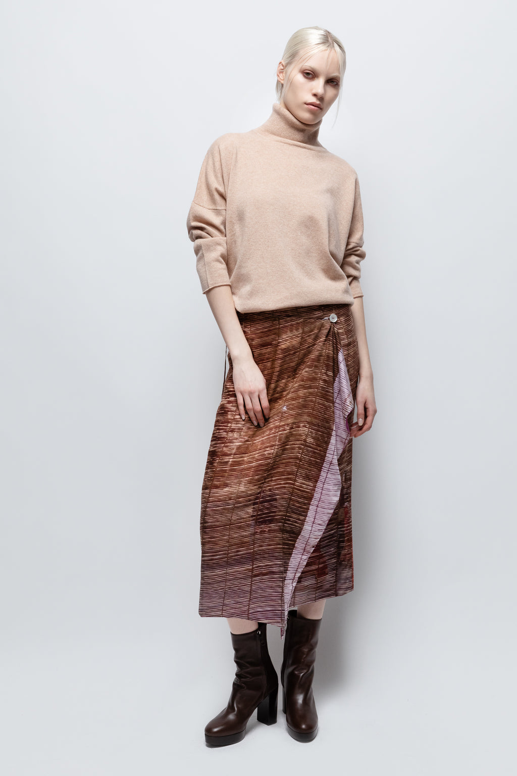 【WOOHWA】ZOE KNIT LONG SK zoé straw – Talking Walls