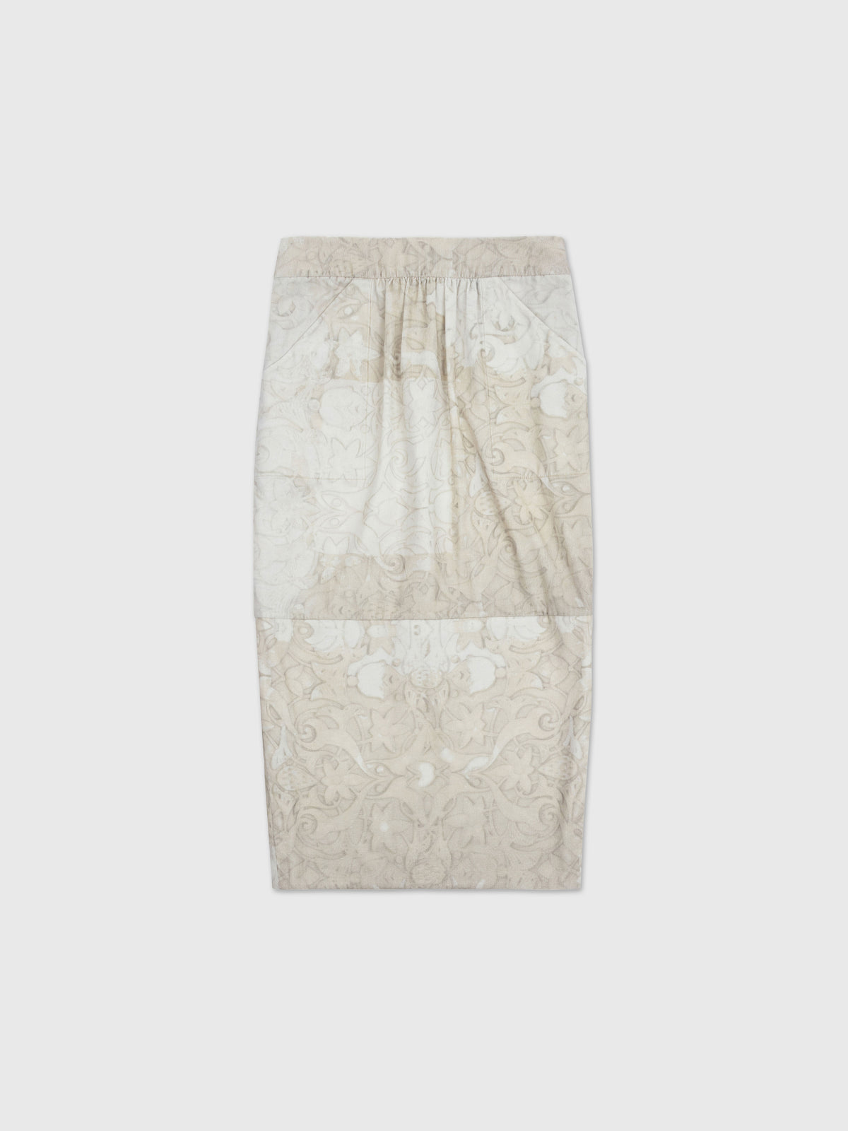 Talking Walls Caro Chalk Corduroy pencil skirt chalk