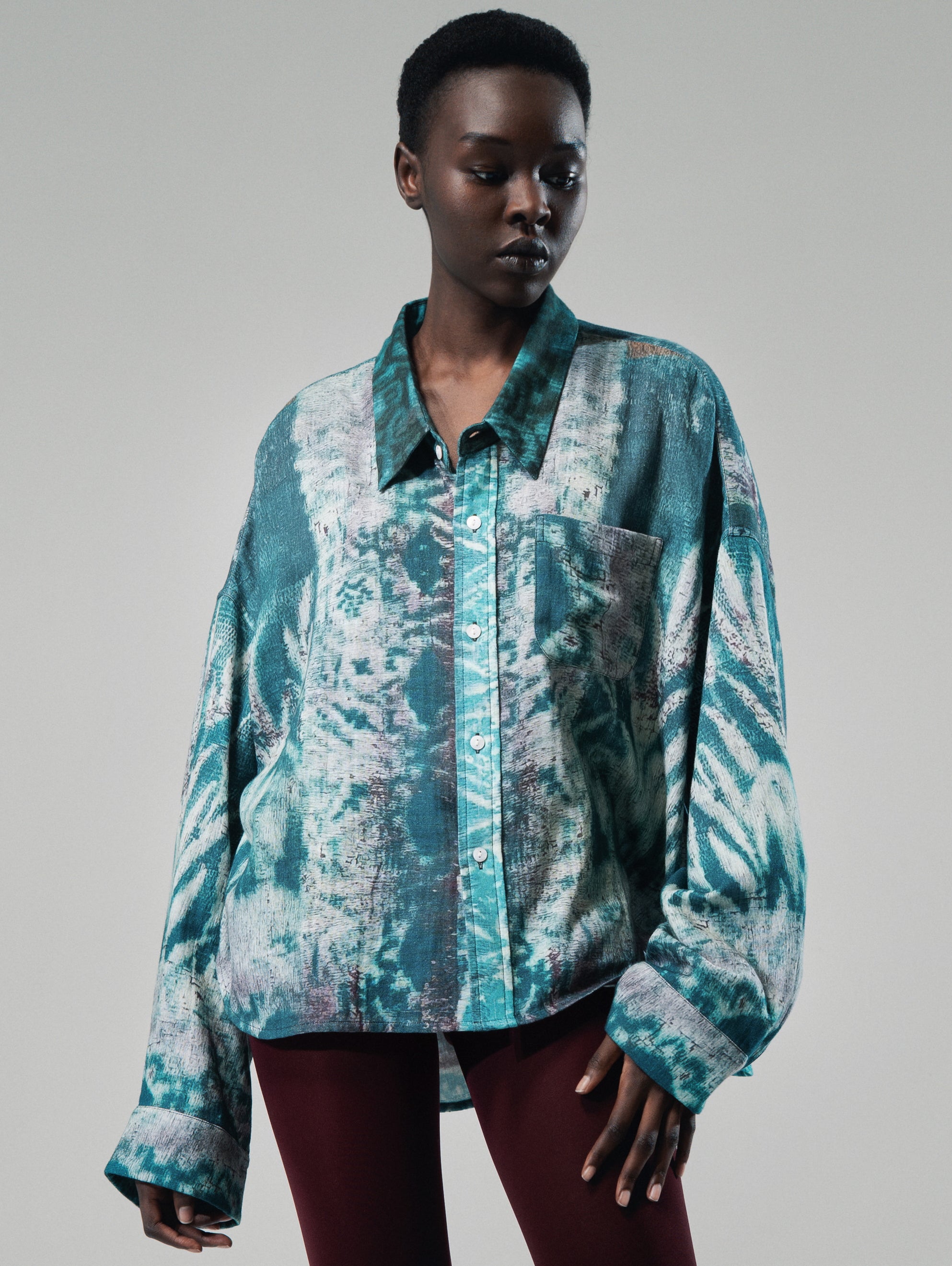 Talking Walls Hélène Cane Relaxed flannel shirt cane