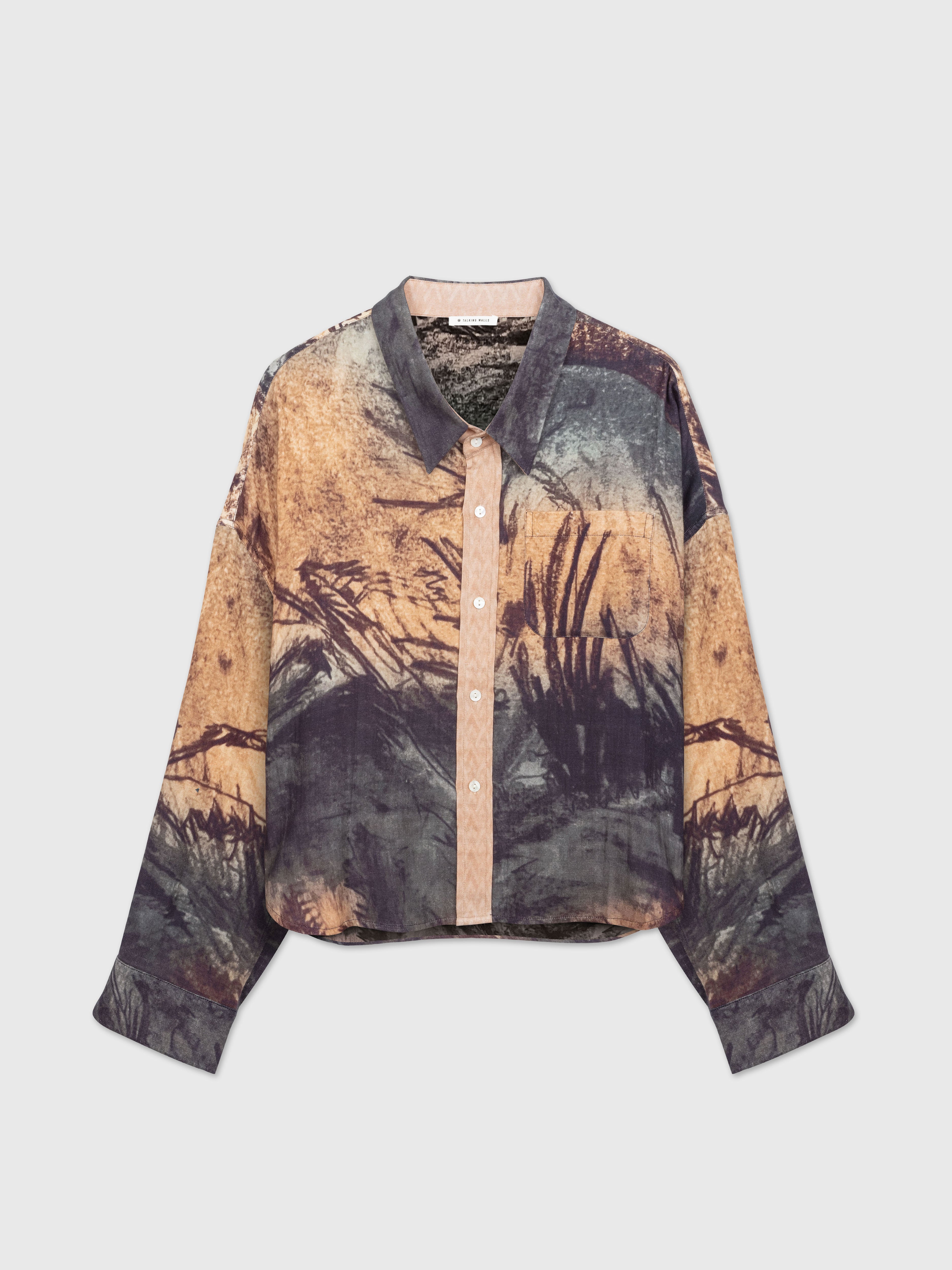 Talking Walls Hélène Creek Relaxed flannel shirt creek