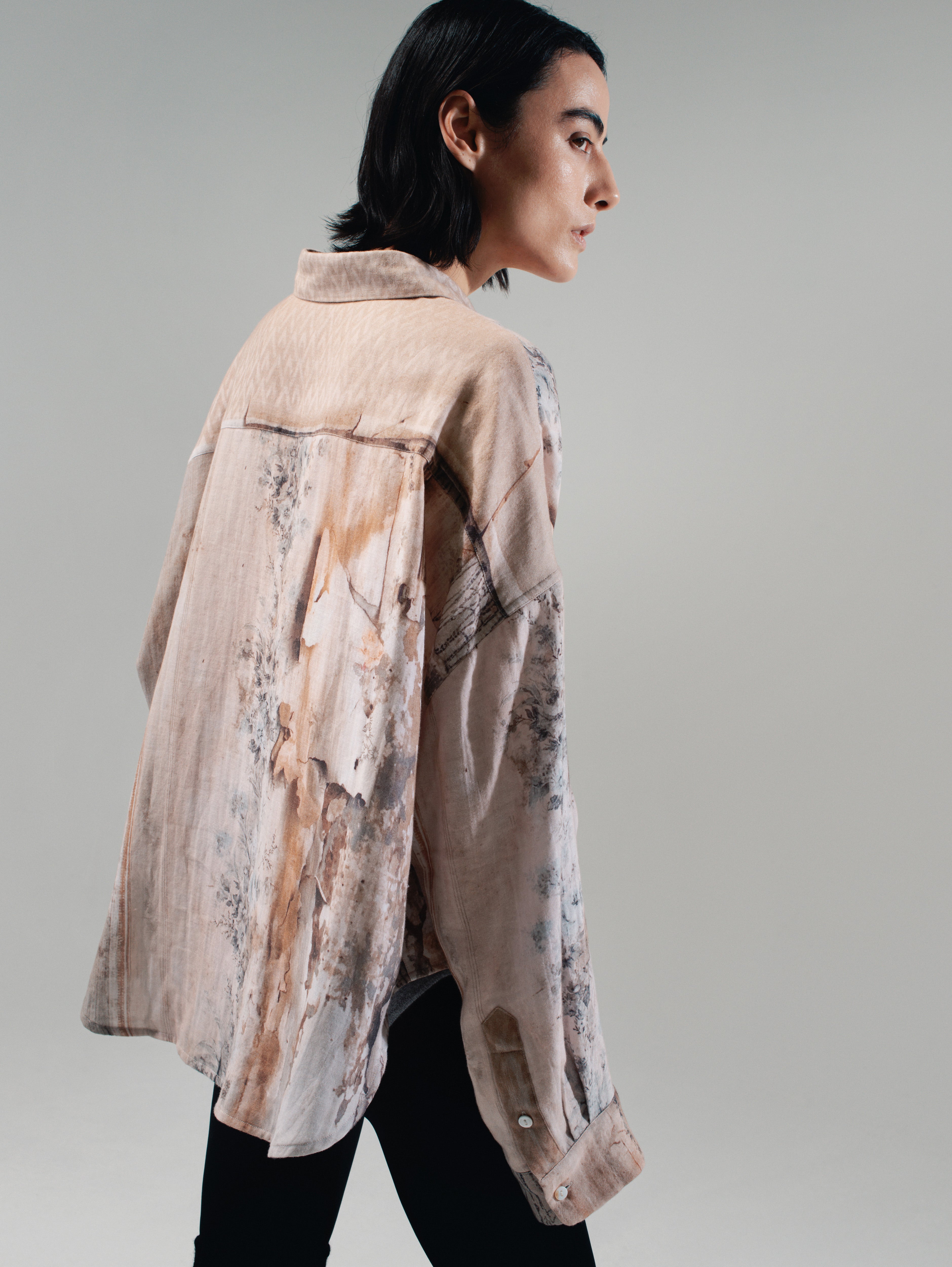Talking Walls Hélène Decay Relaxed flannel shirt decay