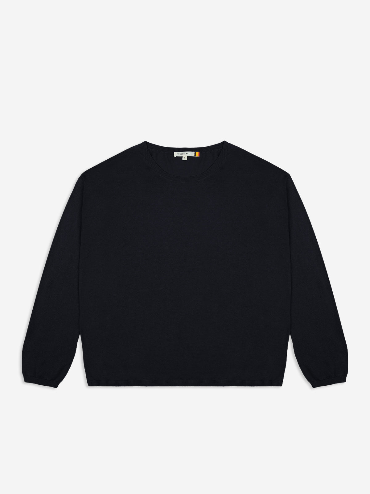 Talking Walls Isa sweater relaxed jumper blu nero