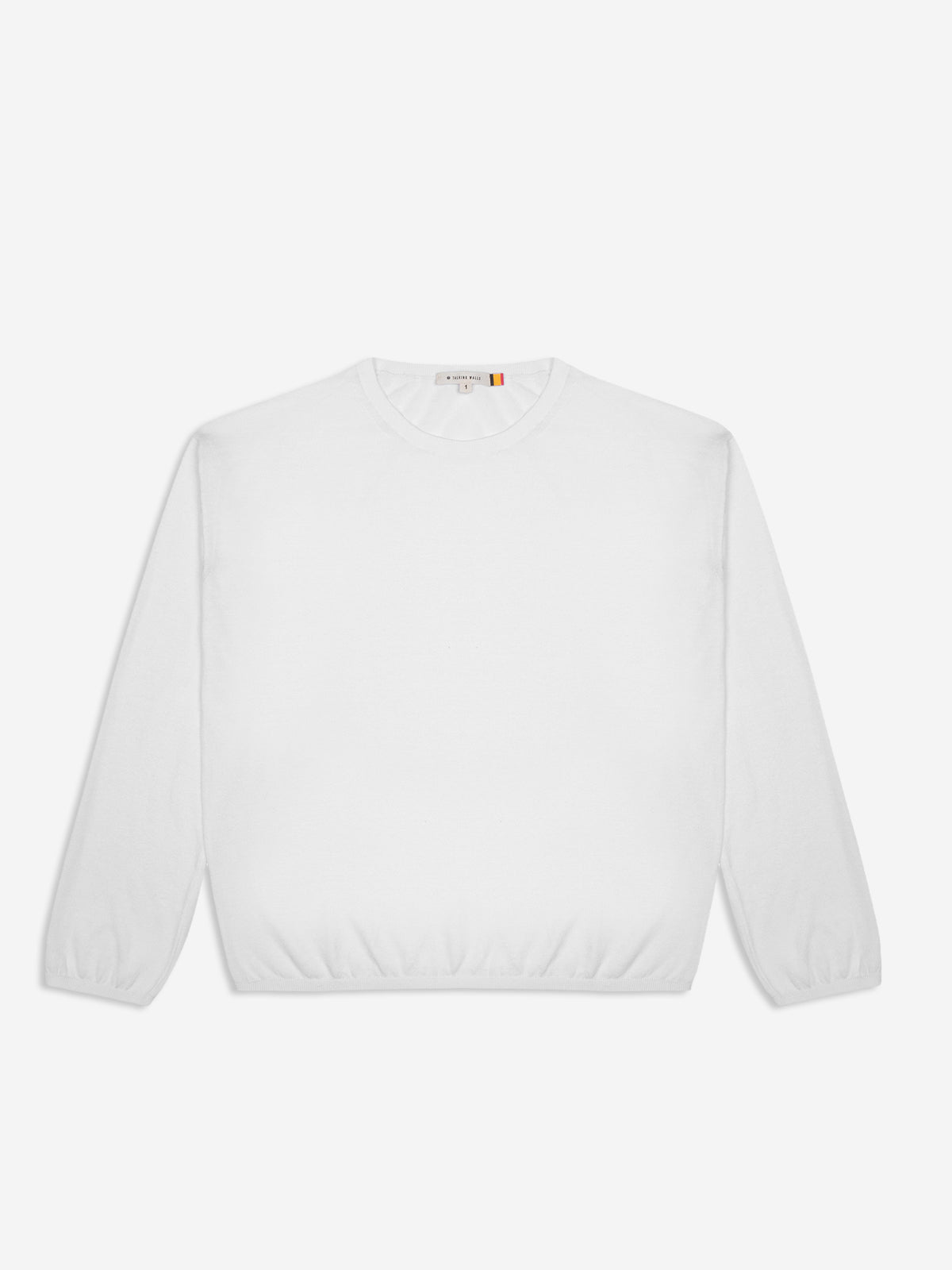 Talking Walls Isa sweater relaxed jumper optical white