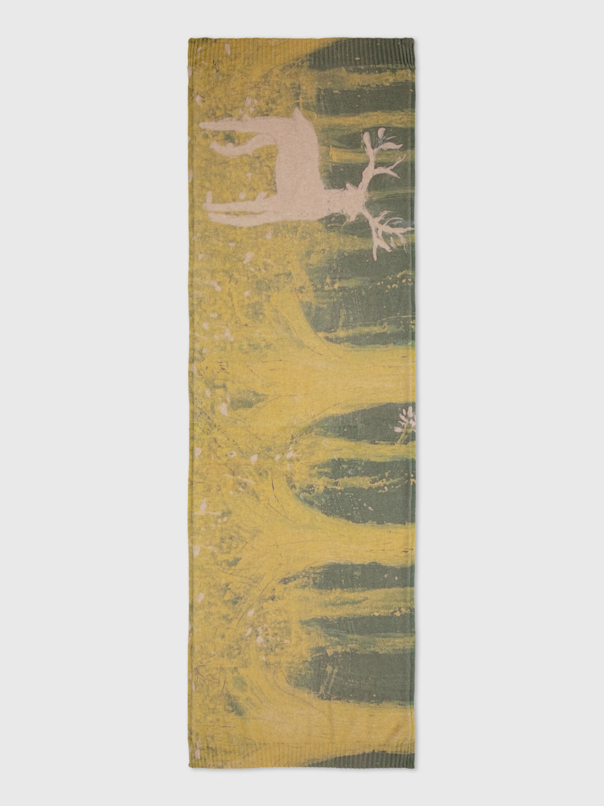 Talking Walls Lina Woods Knitted rectangular scarf woods