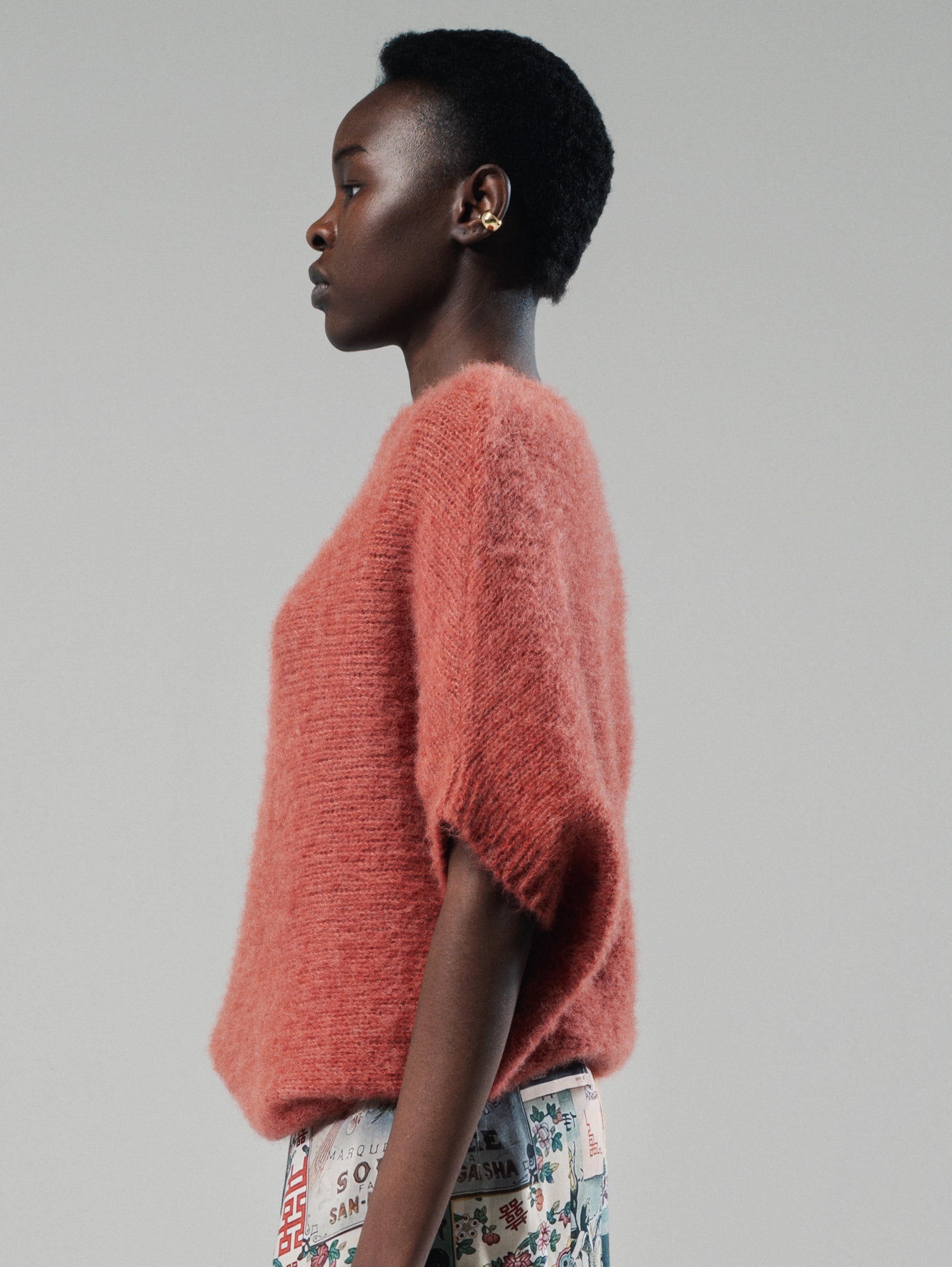 Talking Walls Lio brushed Relaxed jumper almanac pink